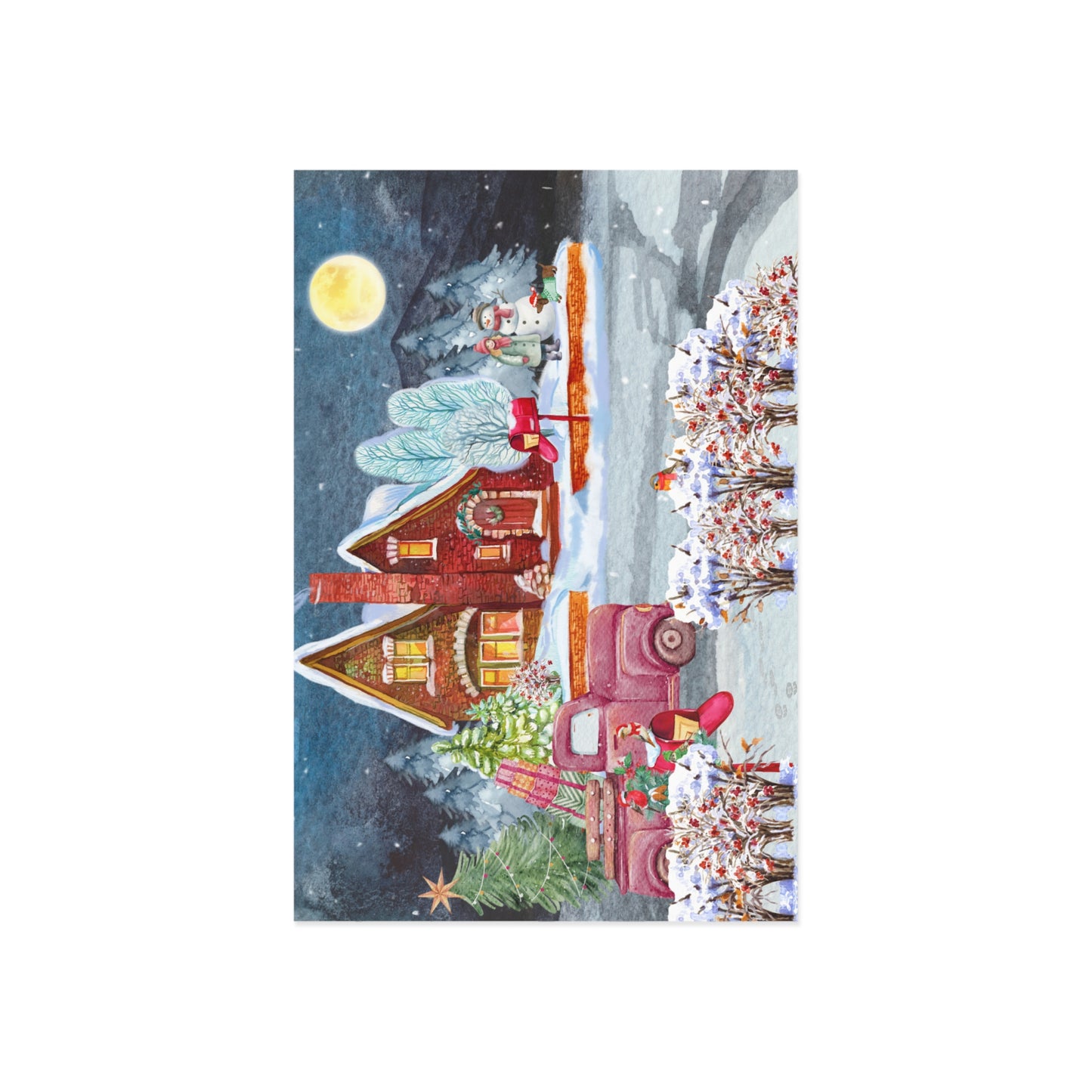 The Dreamer's Bookshop "Winter Suburbs" Christmas Card