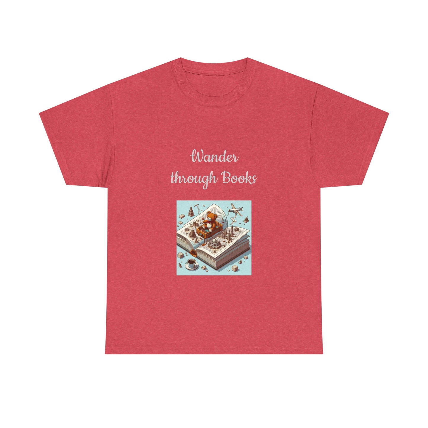Book Lover's Unisex Heavy Cotton Tee - "Wander" - The Dreamer's Bookshop.
