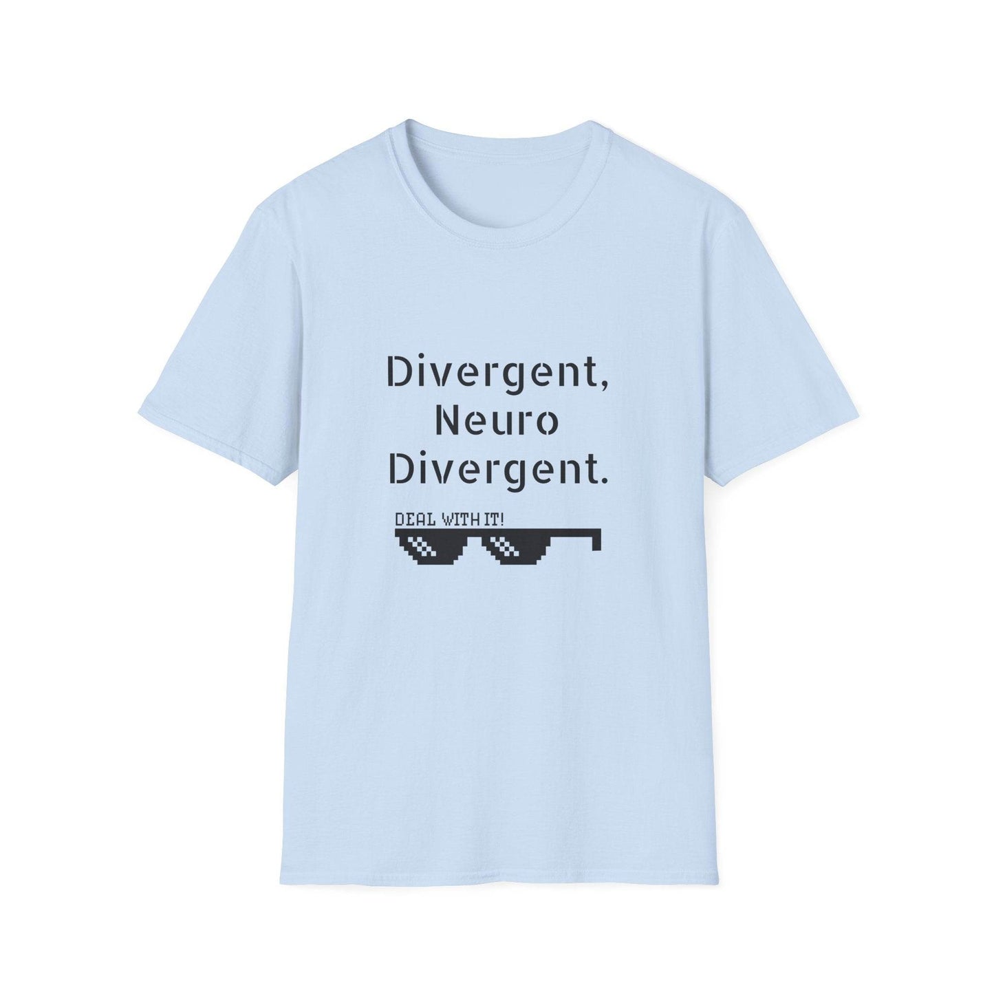 Divergent Neuro T-Shirt - Unisex Softstyle Tee for Neurodivergent Pride - The Dreamer's Bookshop.