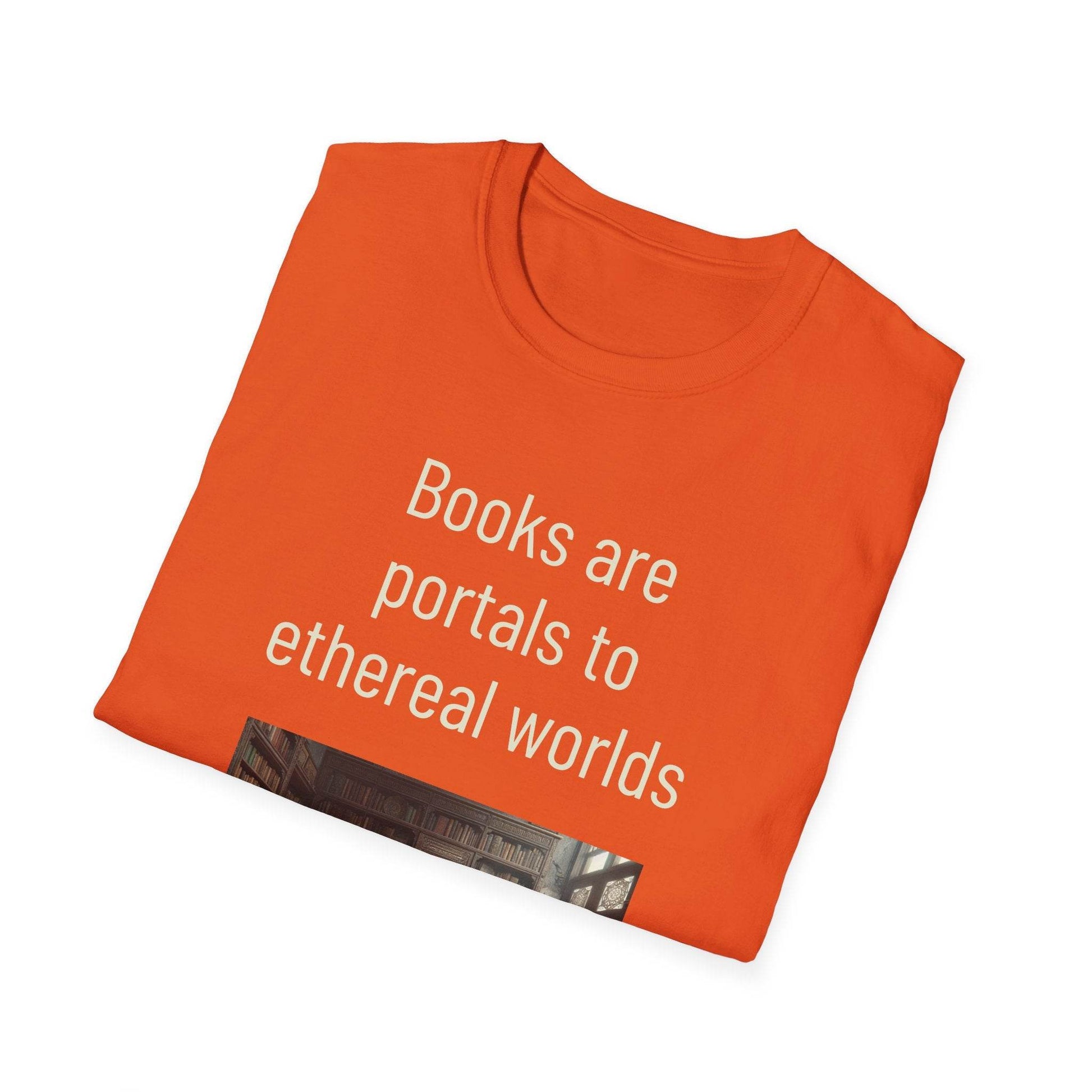 Unisex Softstyle T-Shirt - 'Portals' Inspirational - The Dreamer's Bookshop.