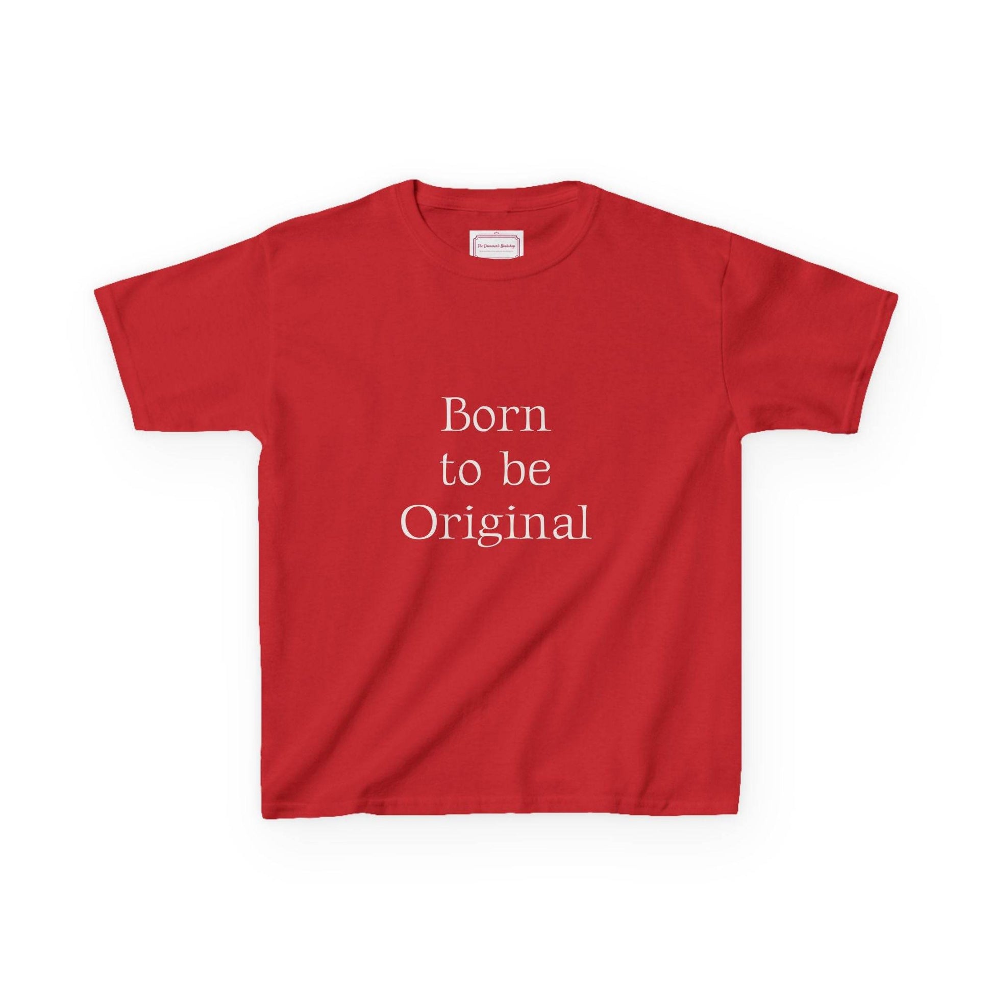 EU - Kids 'Born to be Original' Cotton Tee - Support Young Creators - The Dreamer's Bookshop.