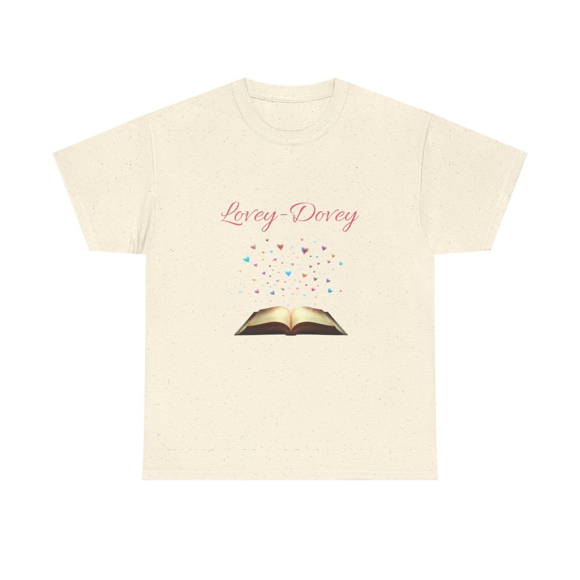 Lovey-Dovey - Graphic Tee - Unisex Heavy Cotton T-Shirt for Book Lovers - The Dreamer's Bookshop.