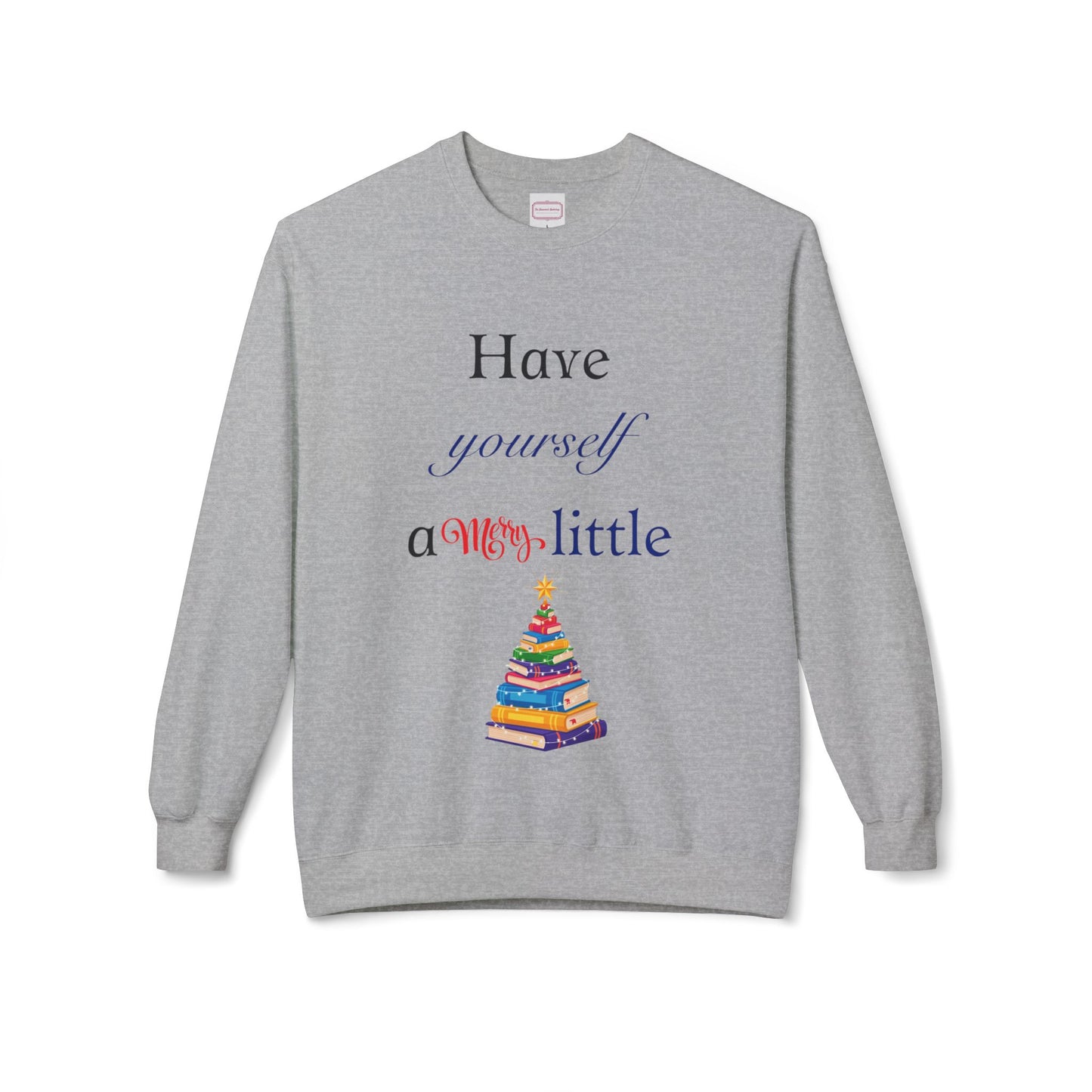 A Merry Little Bookmas - Unisex Fleece Crewneck Sweatshirt