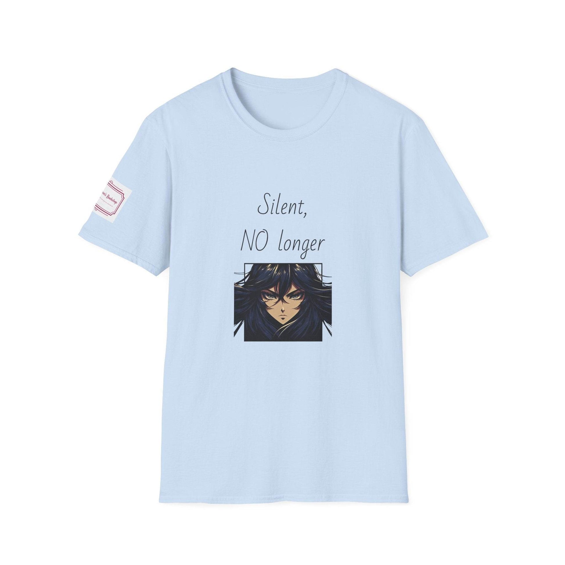 Fierce Survivor Unisex Softstyle T-Shirt - 'Silent, NO longer' - The Dreamer's Bookshop.