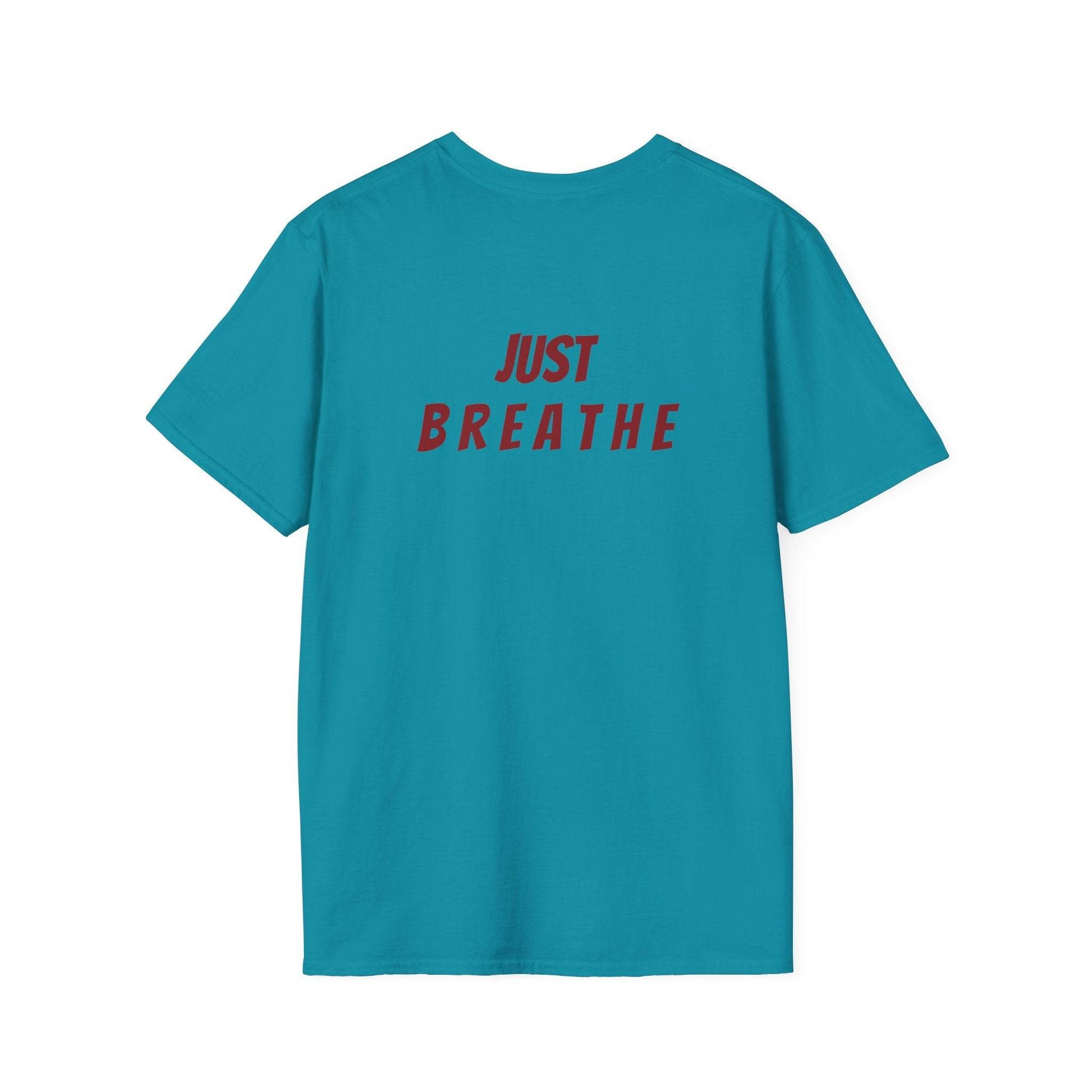 Unisex Softstyle T-Shirt - 'Just Breathe' - The Dreamer's Bookshop.
