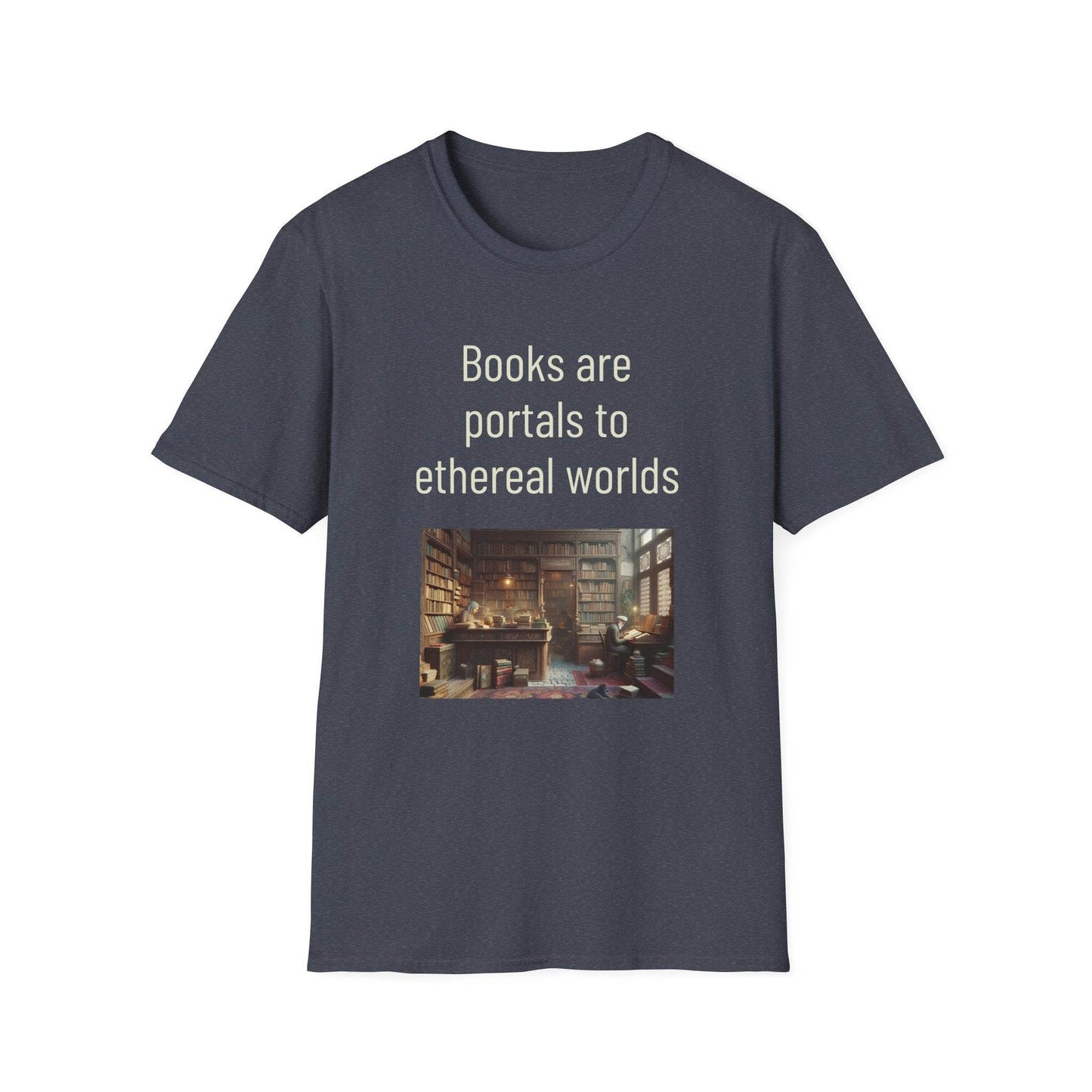Unisex Softstyle T-Shirt - 'Portals' Inspirational - The Dreamer's Bookshop.
