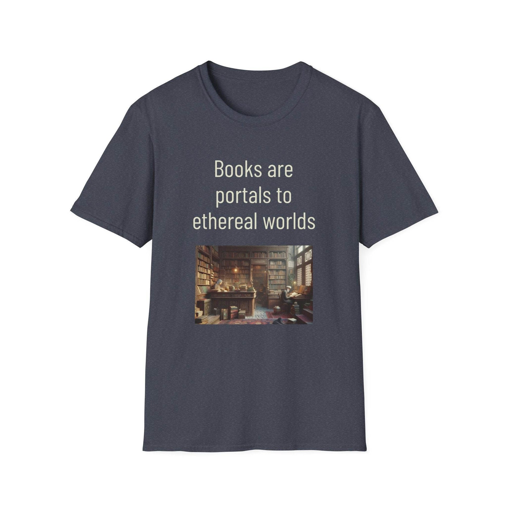 Unisex Softstyle T-Shirt - 'Portals' Inspirational - The Dreamer's Bookshop.