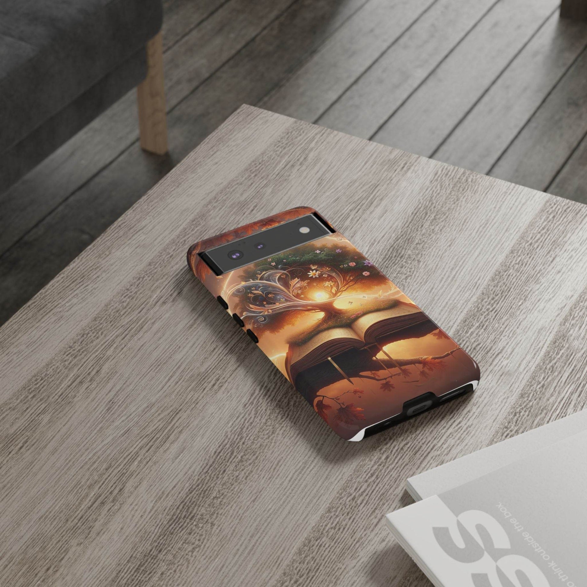 Google & Samsung - Artistic Phone Case with BookishTree Design - Tough Cases - The Dreamer's Bookshop.