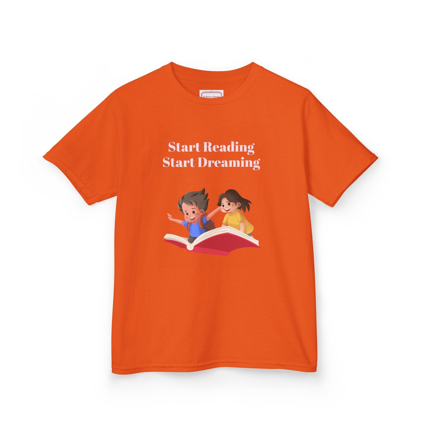 UK - Kids Heavy Cotton Tee - "Start Reading, Start Dreaming"