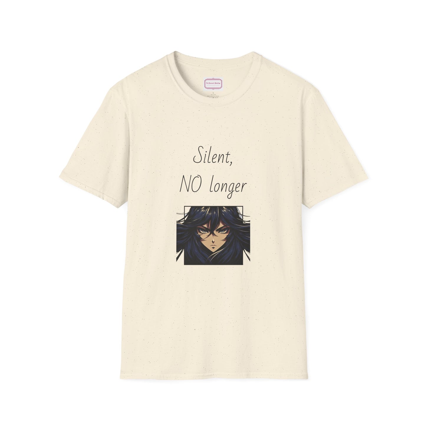 Inspirational Unisex Softstyle T-Shirt - "Silent, NO longer" - The Dreamer's Bookshop.