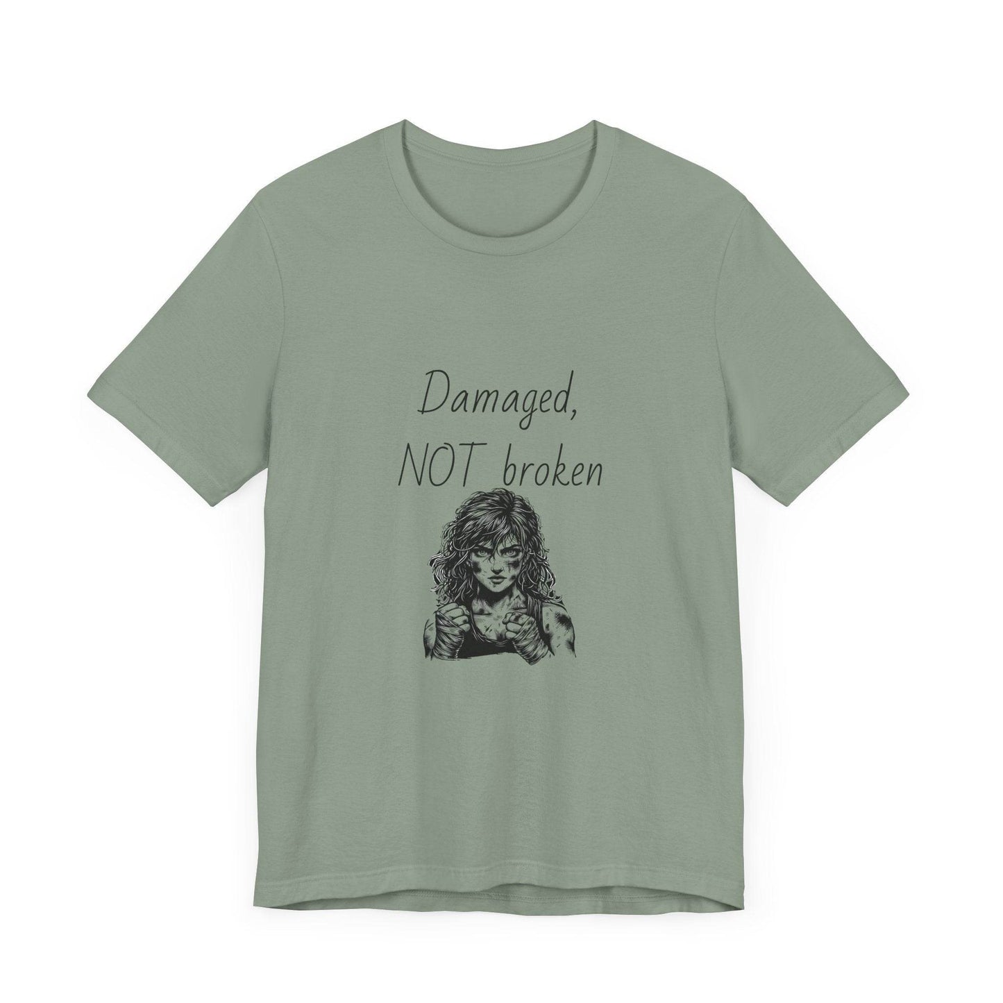 Fierce Survivor Unisex Short Sleeve Tee - Damaged, NOT broken - The Dreamer's Bookshop.
