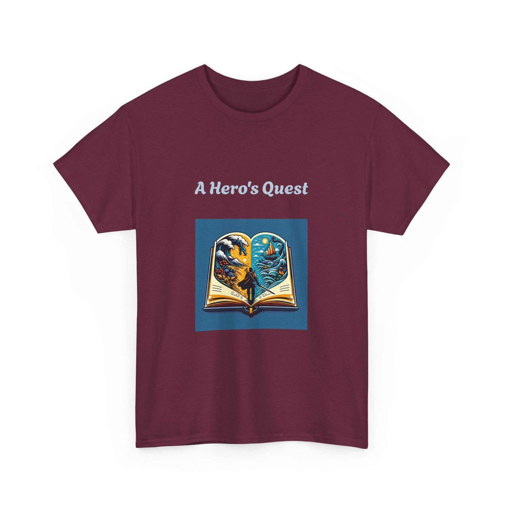Adventure - Graphic Tee - Unisex Heavy Cotton T-Shirt - Hero's Quest - The Dreamer's Bookshop.