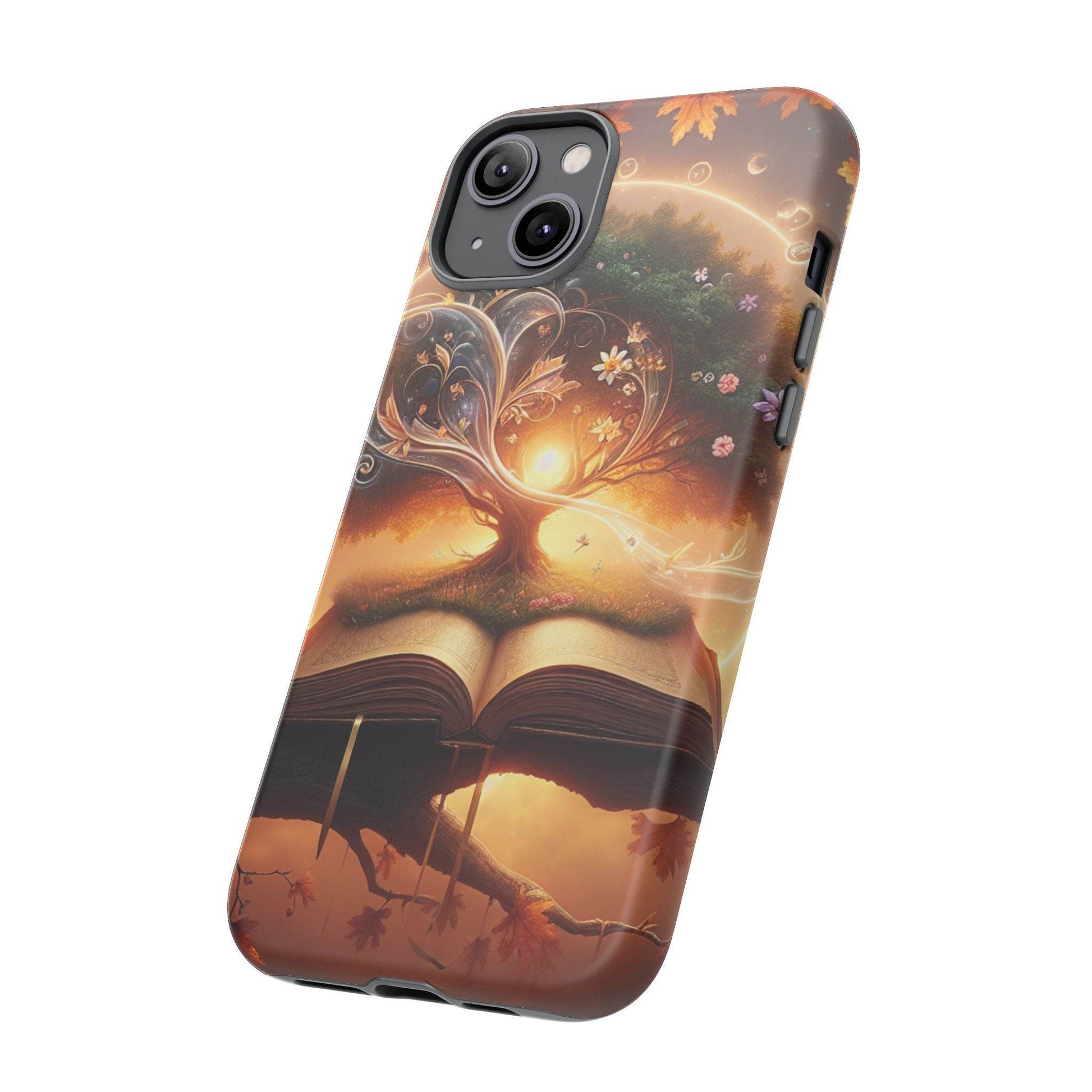 Nature-Inspired iPhone & Samsung Phone Case with Tree of Life Design - The Dreamer's Bookshop.