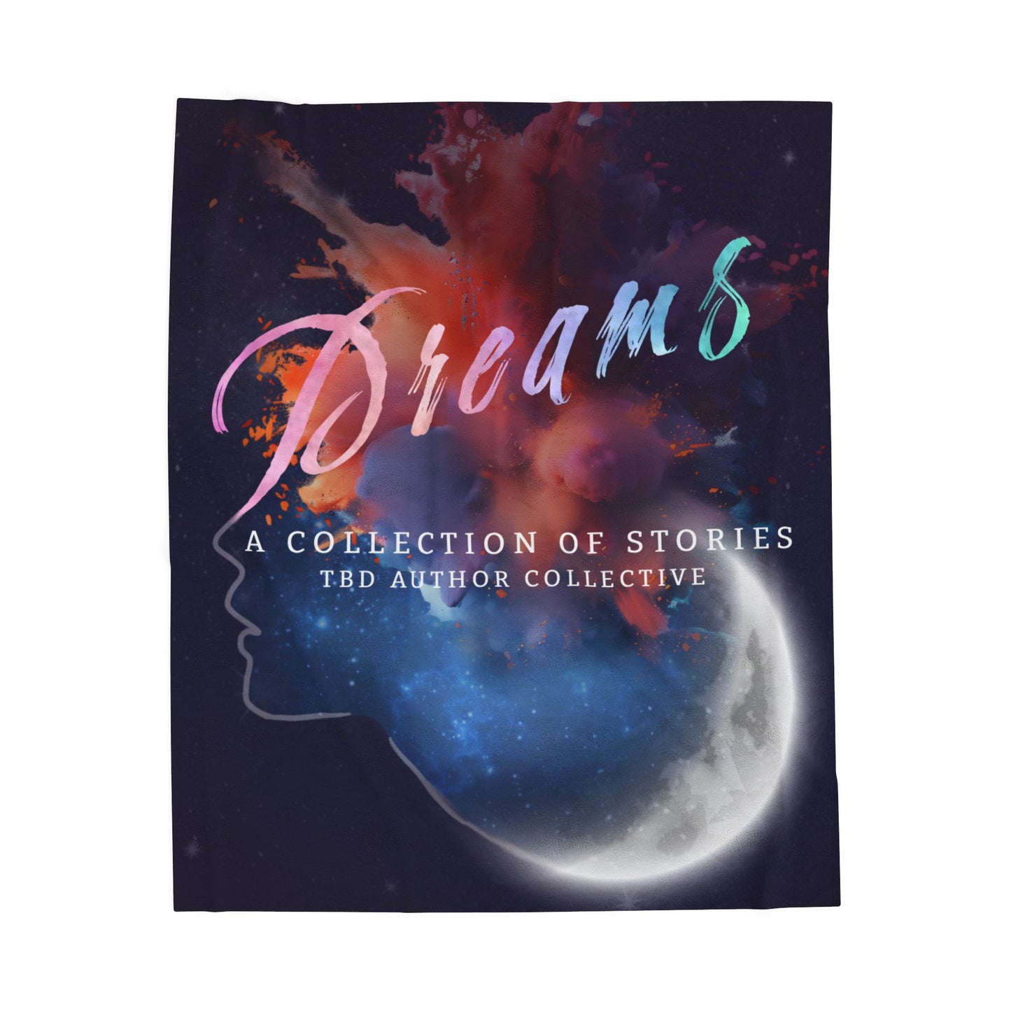 Cozy Velveteen Plush Blanket - "Dreams"- Perfect for Book Lovers and Cozy Nights