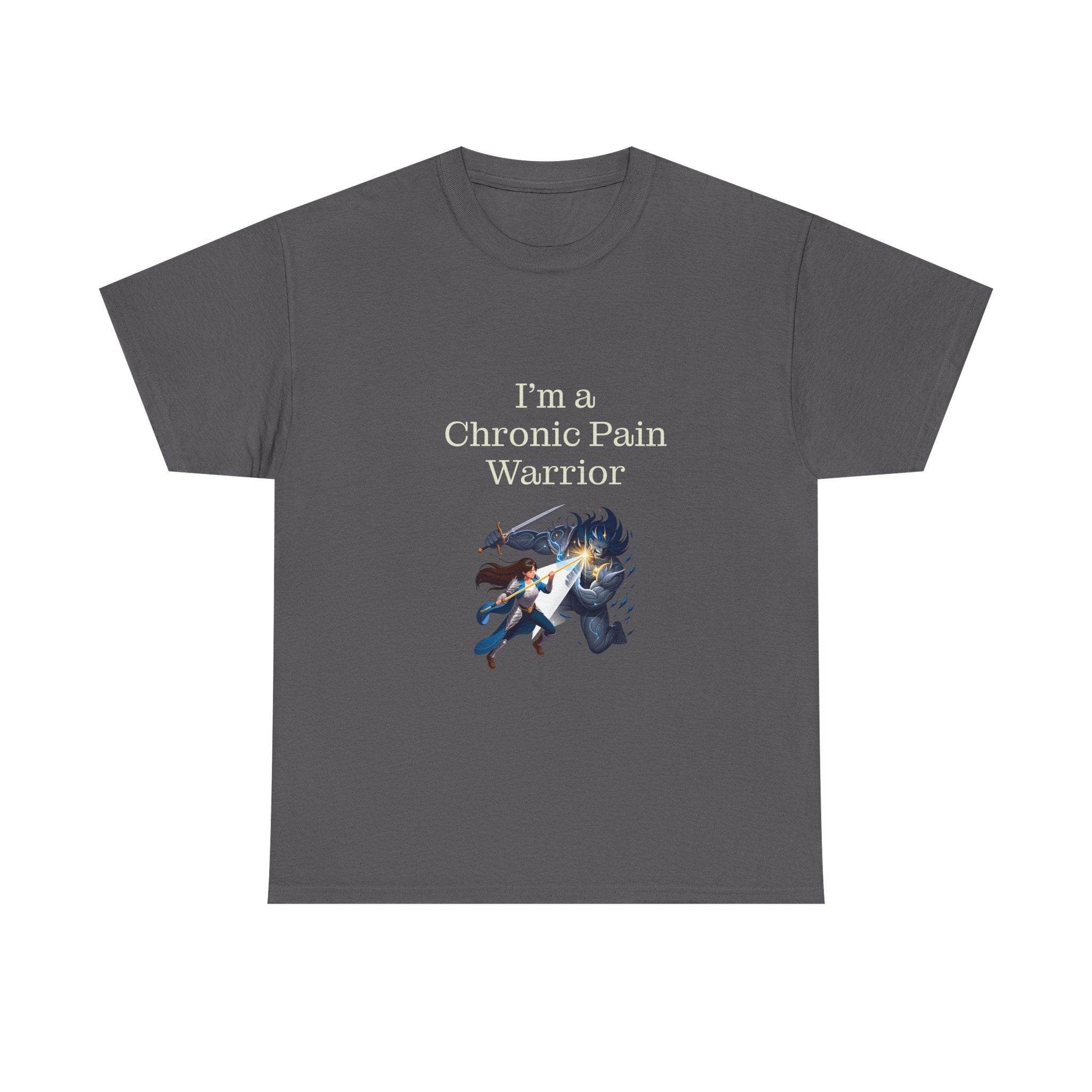 Chronic Pain Warrior Unisex Heavy Cotton Tee - Empowering Apparel for Health Awareness - The Dreamer's Bookshop.