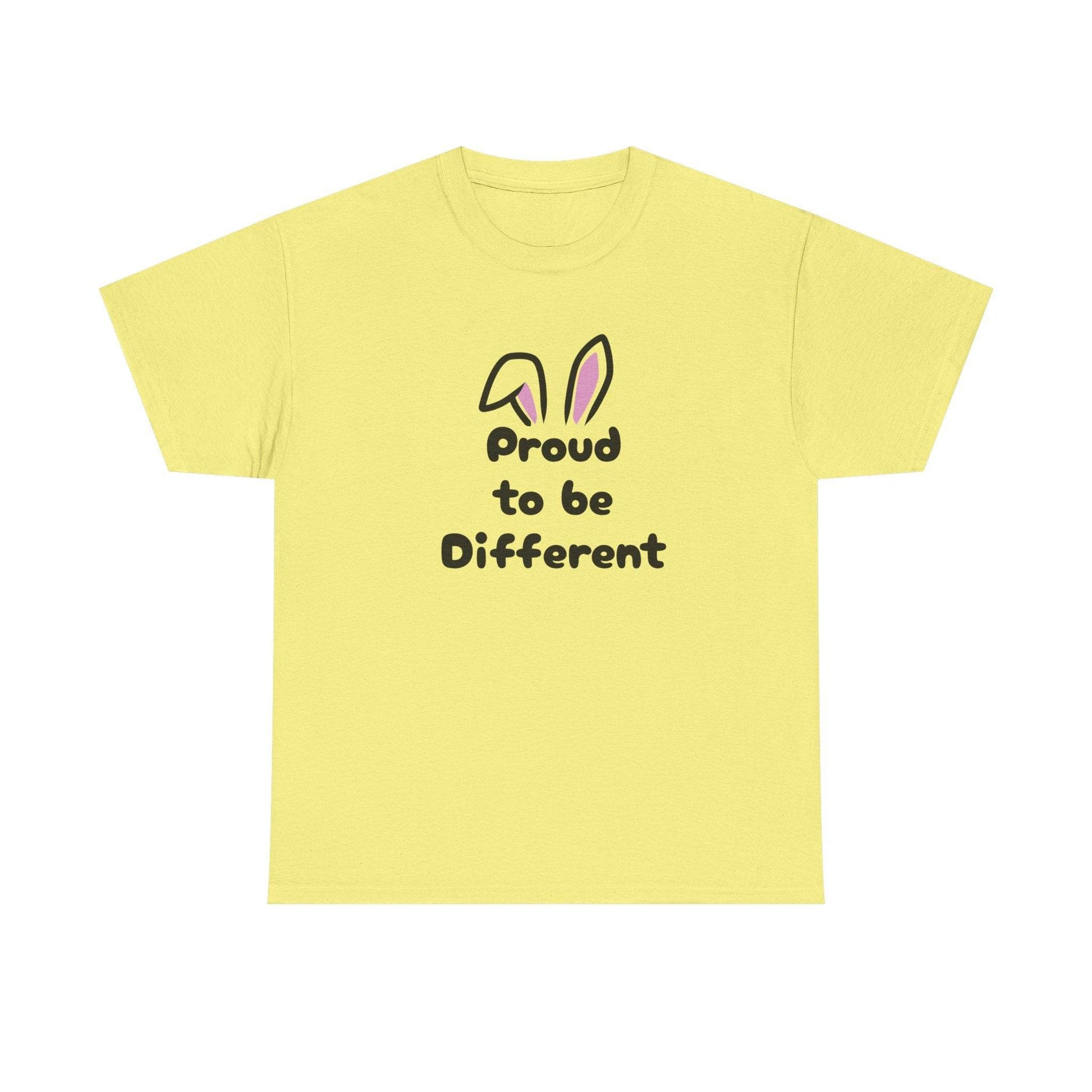 Proud to be Different Unisex Heavy Cotton Tee - Celebrate Individuality & Self-Expression - The Dreamer's Bookshop.