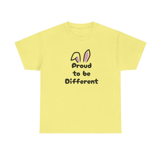 Proud to be Different Unisex Heavy Cotton Tee - Celebrate Individuality & Self-Expression - The Dreamer's Bookshop.