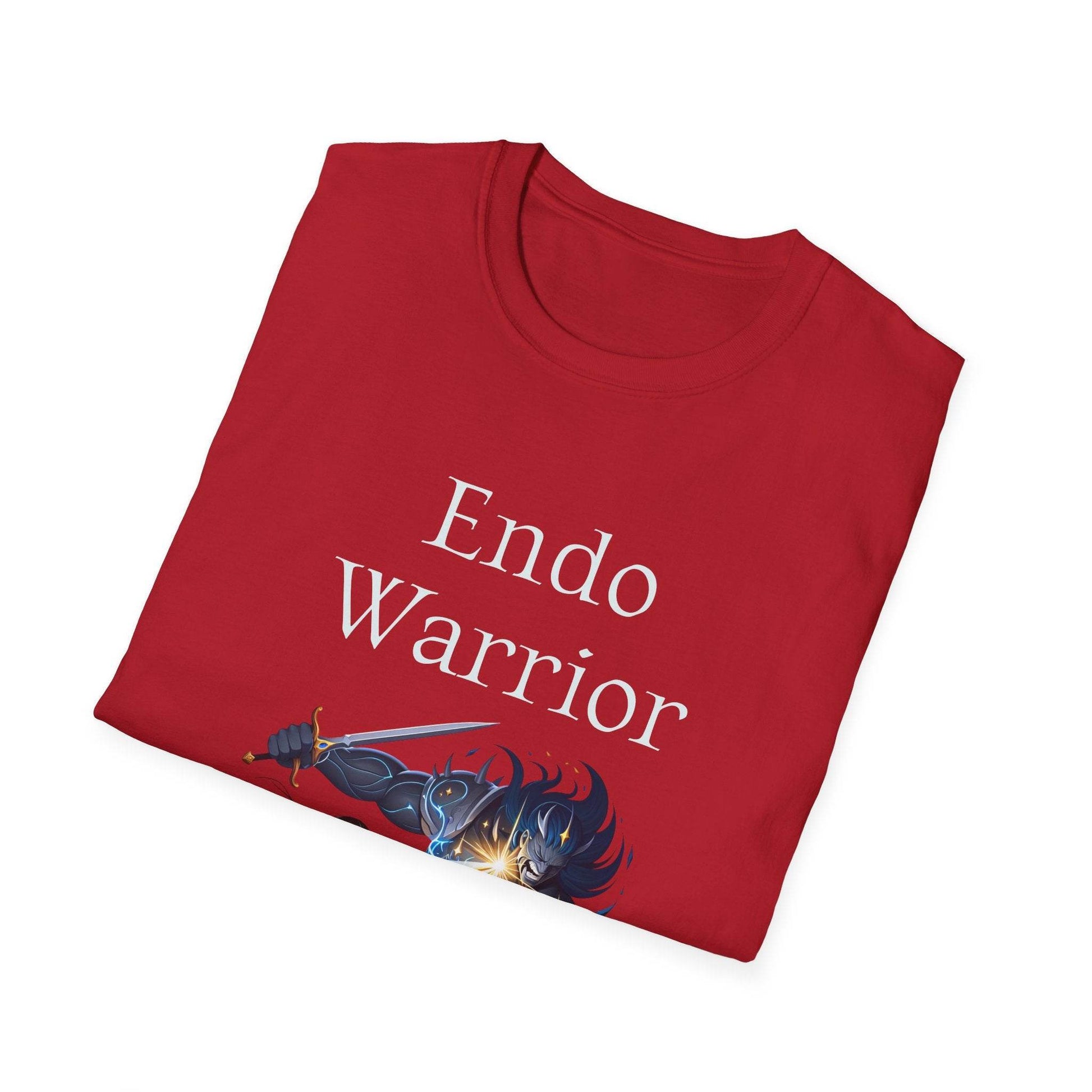Endometriosis Warrior Unisex Softstyle T-Shirt - Empowering Battle for Women's Health - The Dreamer's Bookshop.