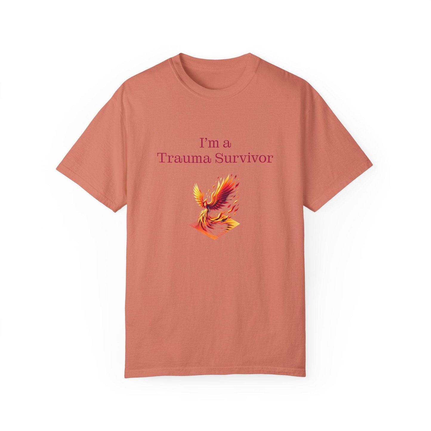 Trauma Survivor Unisex Garment-Dyed T-shirt - Inspirational Motivational Tee - The Dreamer's Bookshop.