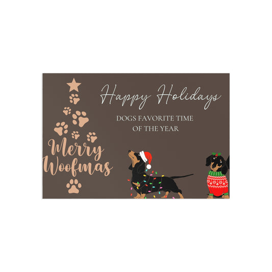 The Dreamer's Bookshop "Dogs XMas" Cute Christmas Card