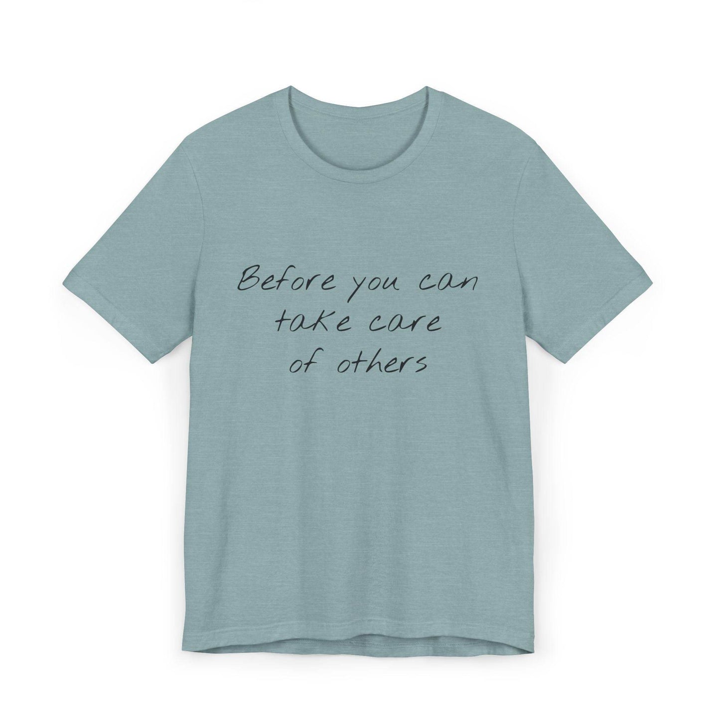 Unisex Jersey T-Shirt - 'Take Care' Inspirational - The Dreamer's Bookshop.