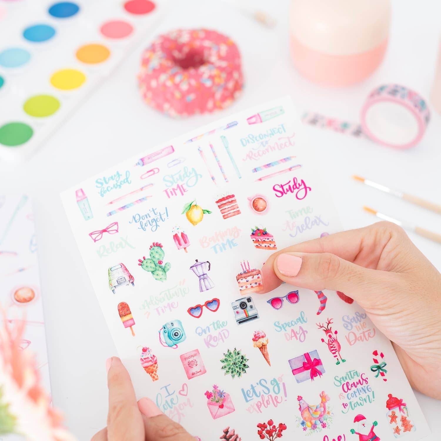 Very Wonder di Chiara Veri - Stickers - Kleurrijke planning - The Dreamer's Bookshop.