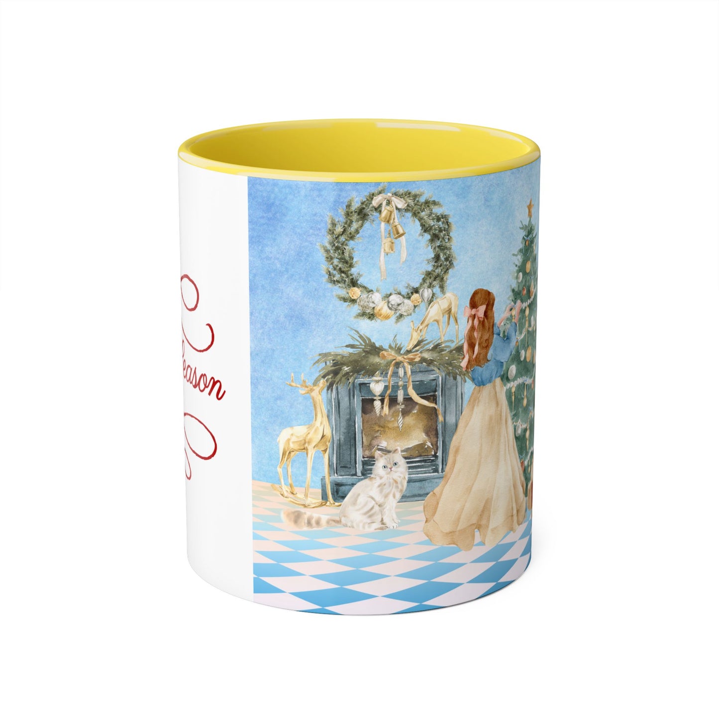 Christmas Tree Decoration Coffee Mug - 11oz Cup tis the Season