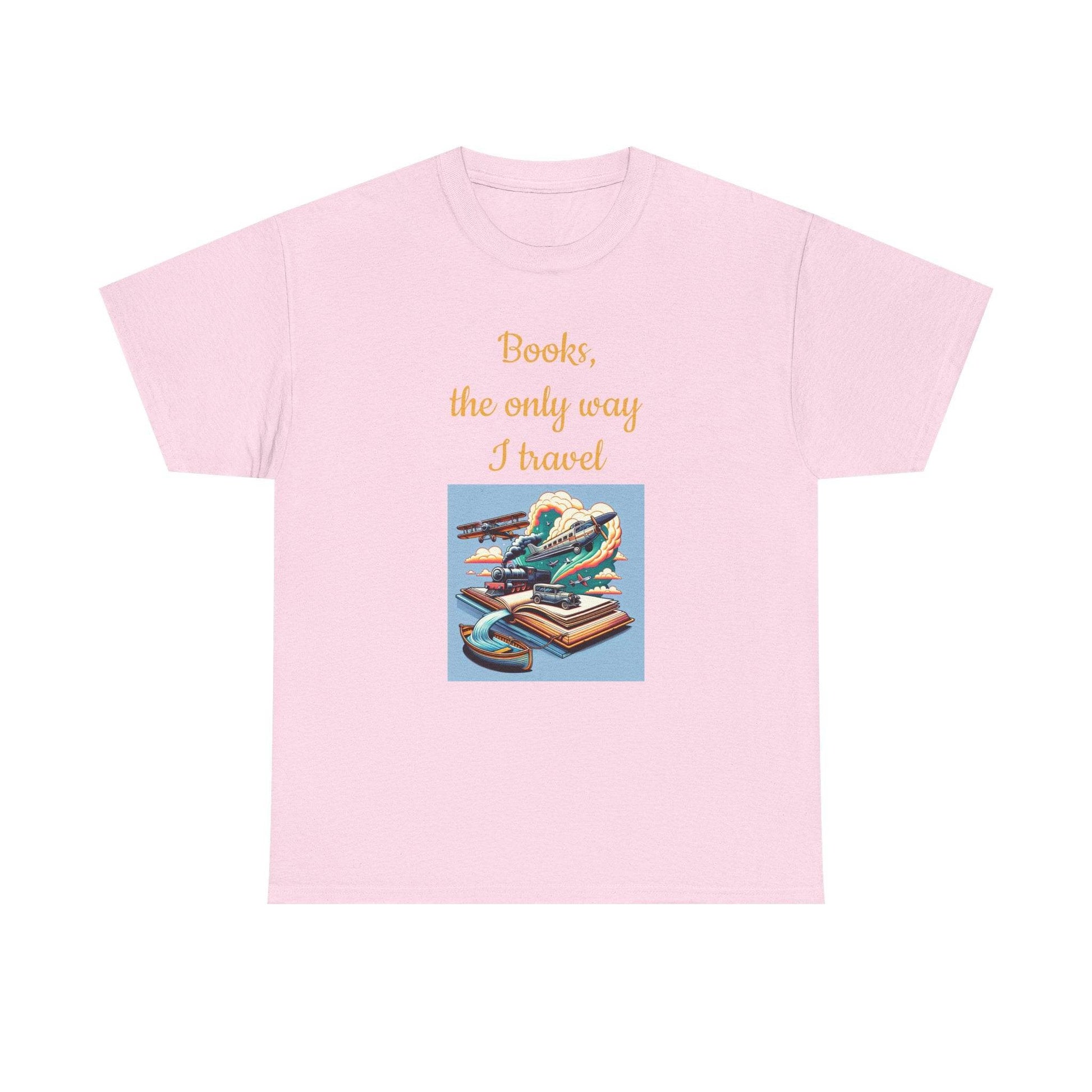 Travel - Unisex Heavy Cotton Tee for Book Lovers - The Dreamer's Bookshop.