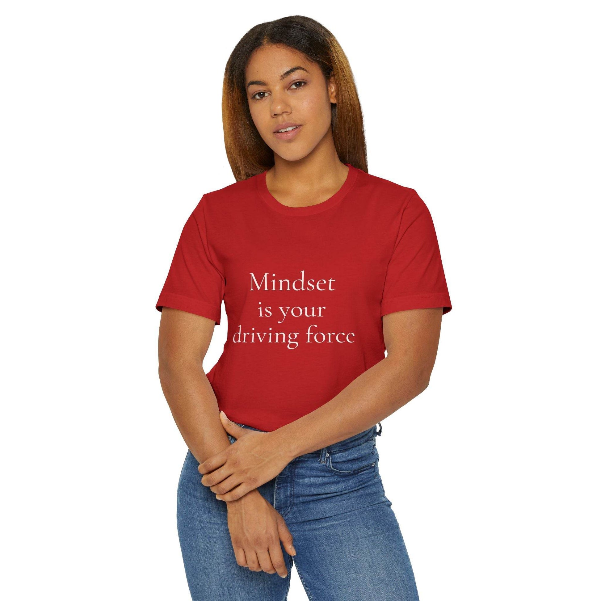 Inspirational Unisex Jersey T-Shirt - Mindset Vibe - The Dreamer's Bookshop.