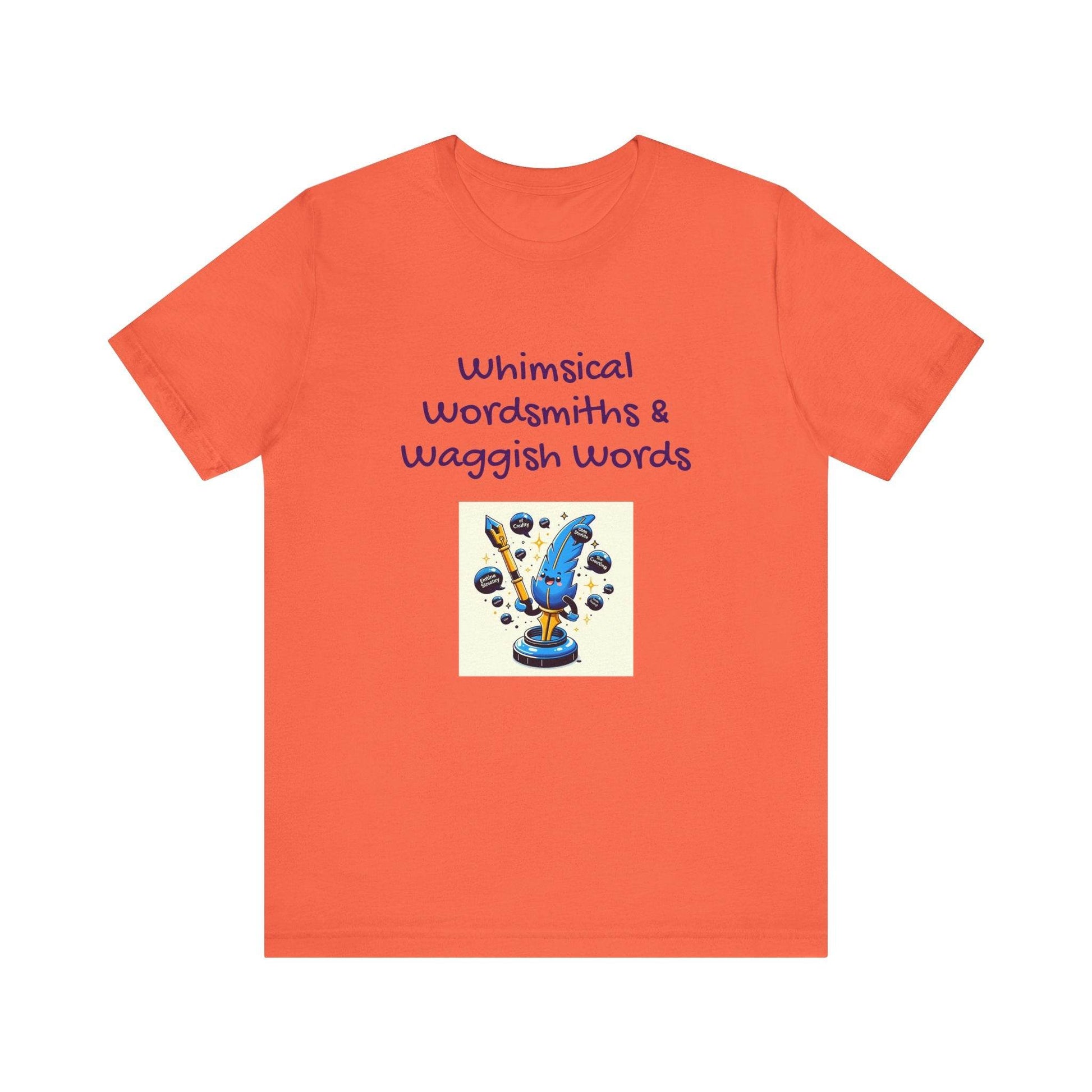 Whimsical Wordsmith Unisex Jersey Tee - Fun Graphic for Writers & Word Lovers - The Dreamer's Bookshop.
