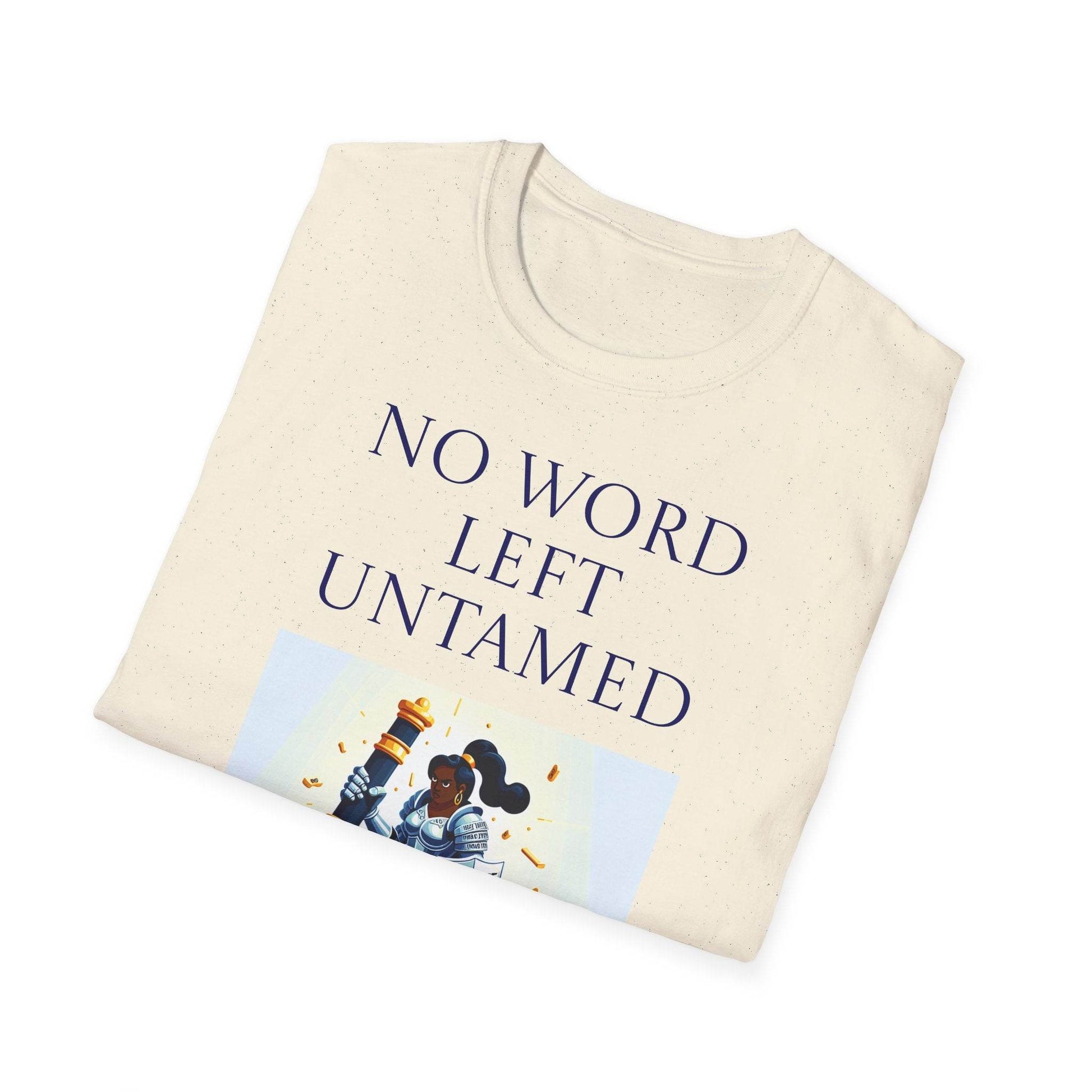 Inspirational Unisex Softstyle T-Shirt - 'No Word' Motivational Design - The Dreamer's Bookshop.