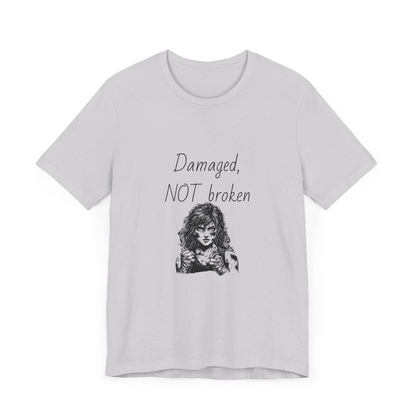 Fierce Survivor Unisex Short Sleeve Tee - Damaged, NOT broken - The Dreamer's Bookshop.