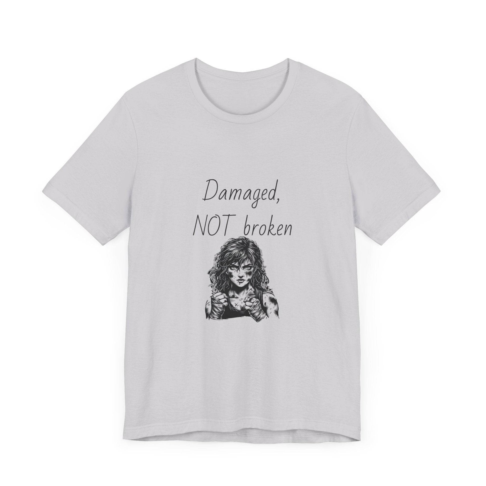Fierce Survivor Unisex Short Sleeve Tee - Damaged, NOT broken - The Dreamer's Bookshop.