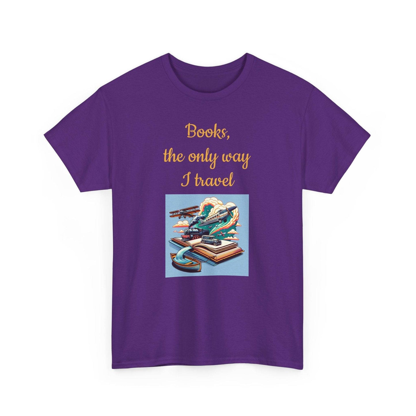 Travel -A Unisex Heavy Cotton Tee - Perfect Gift for Book Lovers - The Dreamer's Bookshop.