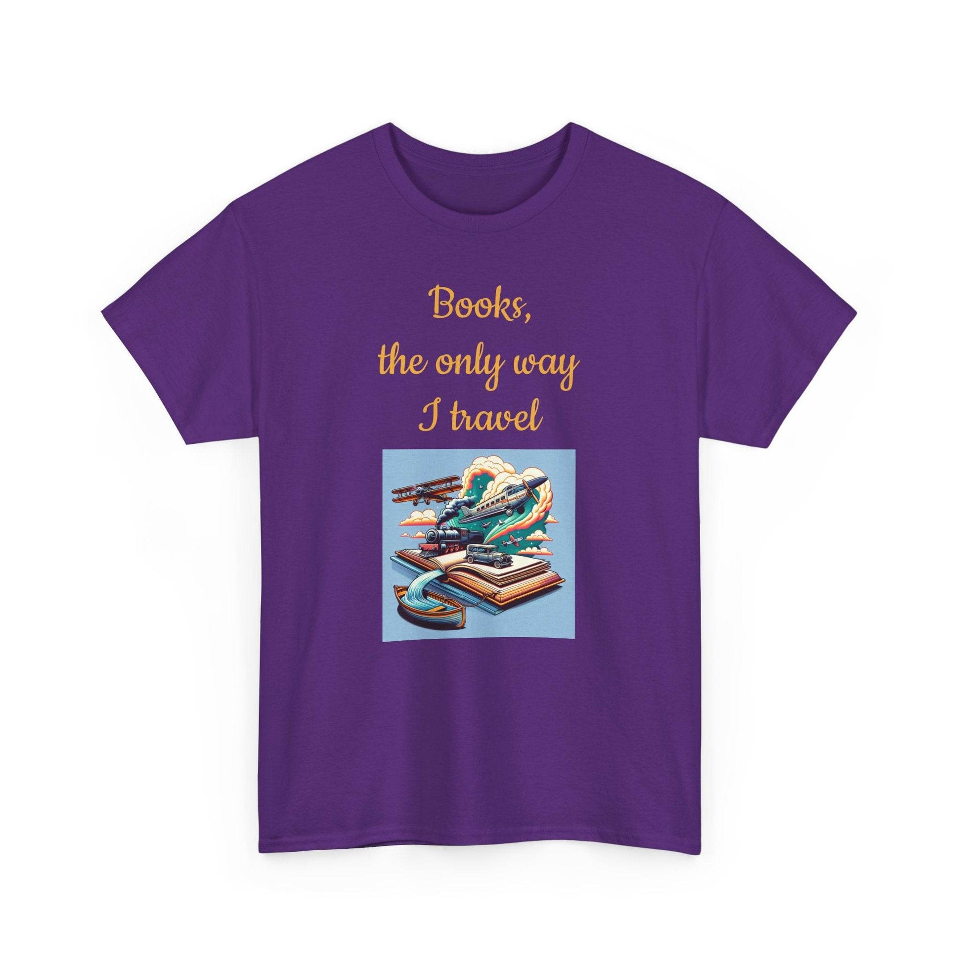 Travel -A Unisex Heavy Cotton Tee - Perfect Gift for Book Lovers - The Dreamer's Bookshop.