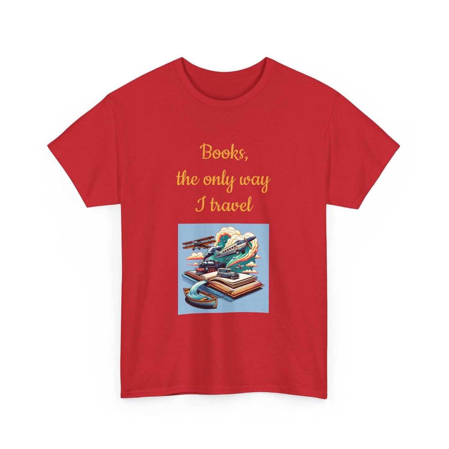 Travel -A Unisex Heavy Cotton Tee - Perfect for Book Lovers - The Dreamer's Bookshop.