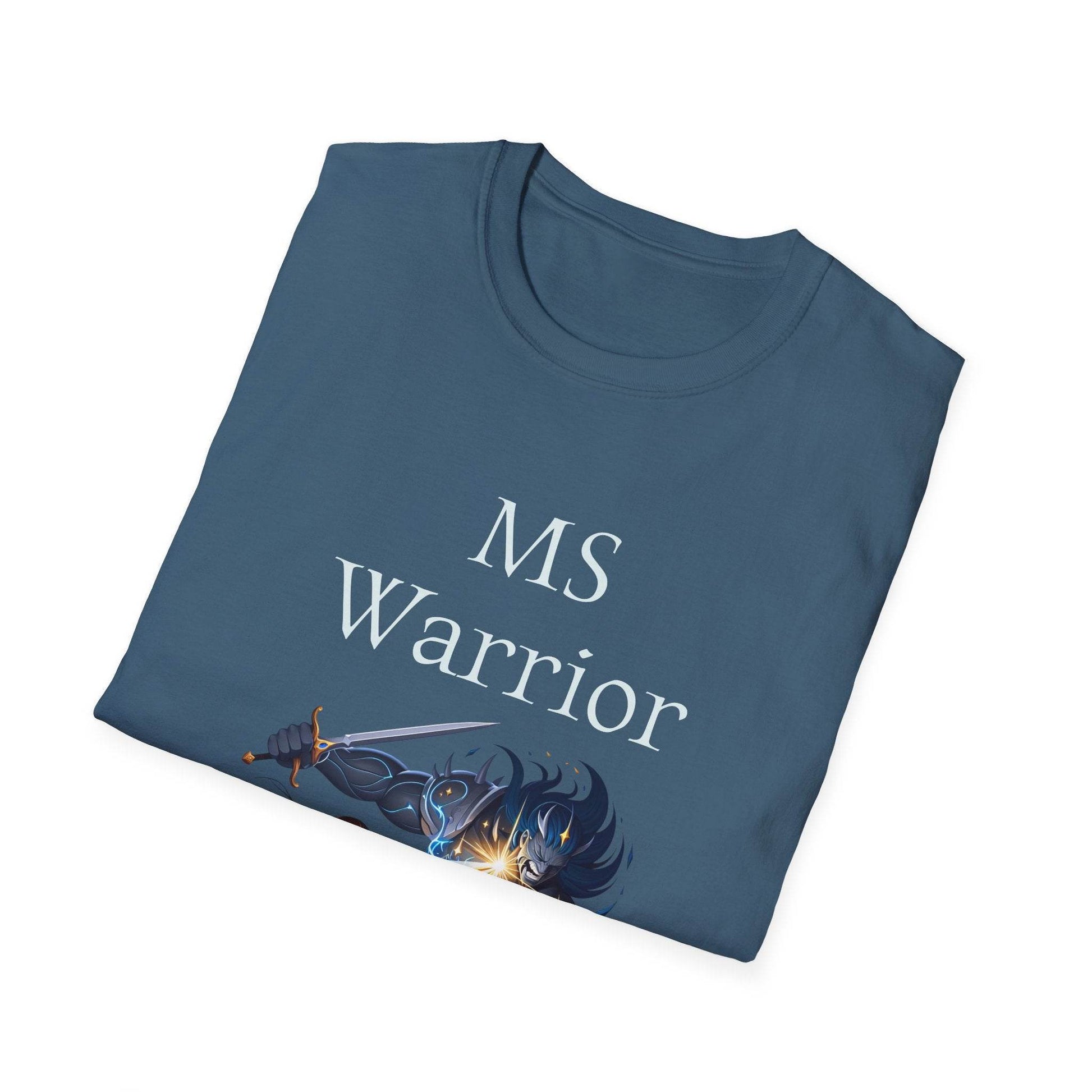 M.S. Warrior Unisex Softstyle T-Shirt - Empowering Battle for Women's Health - The Dreamer's Bookshop.