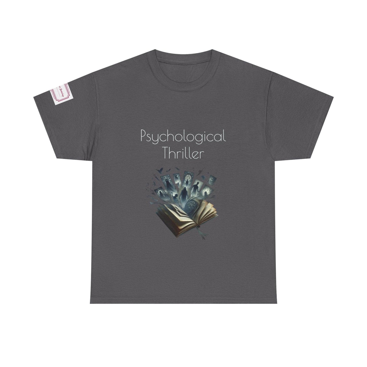 Fiction - Graphic Unisex Heavy Cotton Tee - Psychological Thriller - The Dreamer's Bookshop.