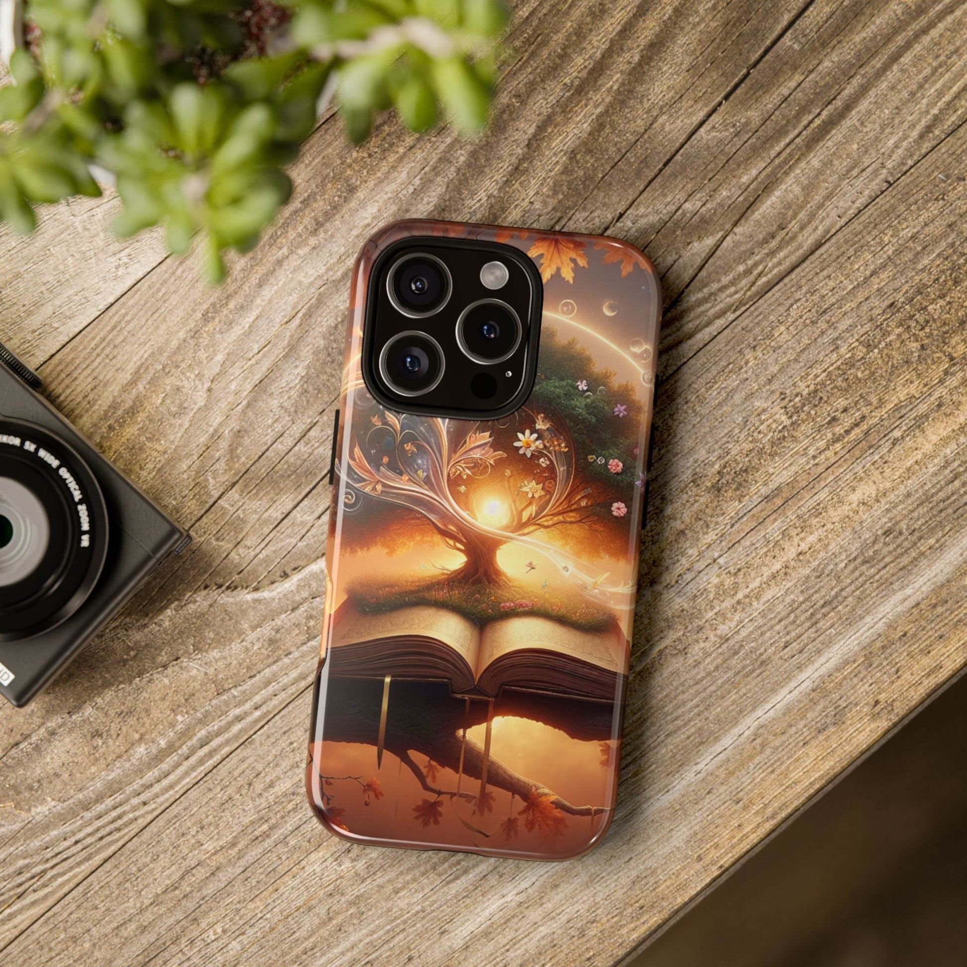 Nature-Inspired iPhone & Samsung Phone Case with Tree of Life Design - The Dreamer's Bookshop.
