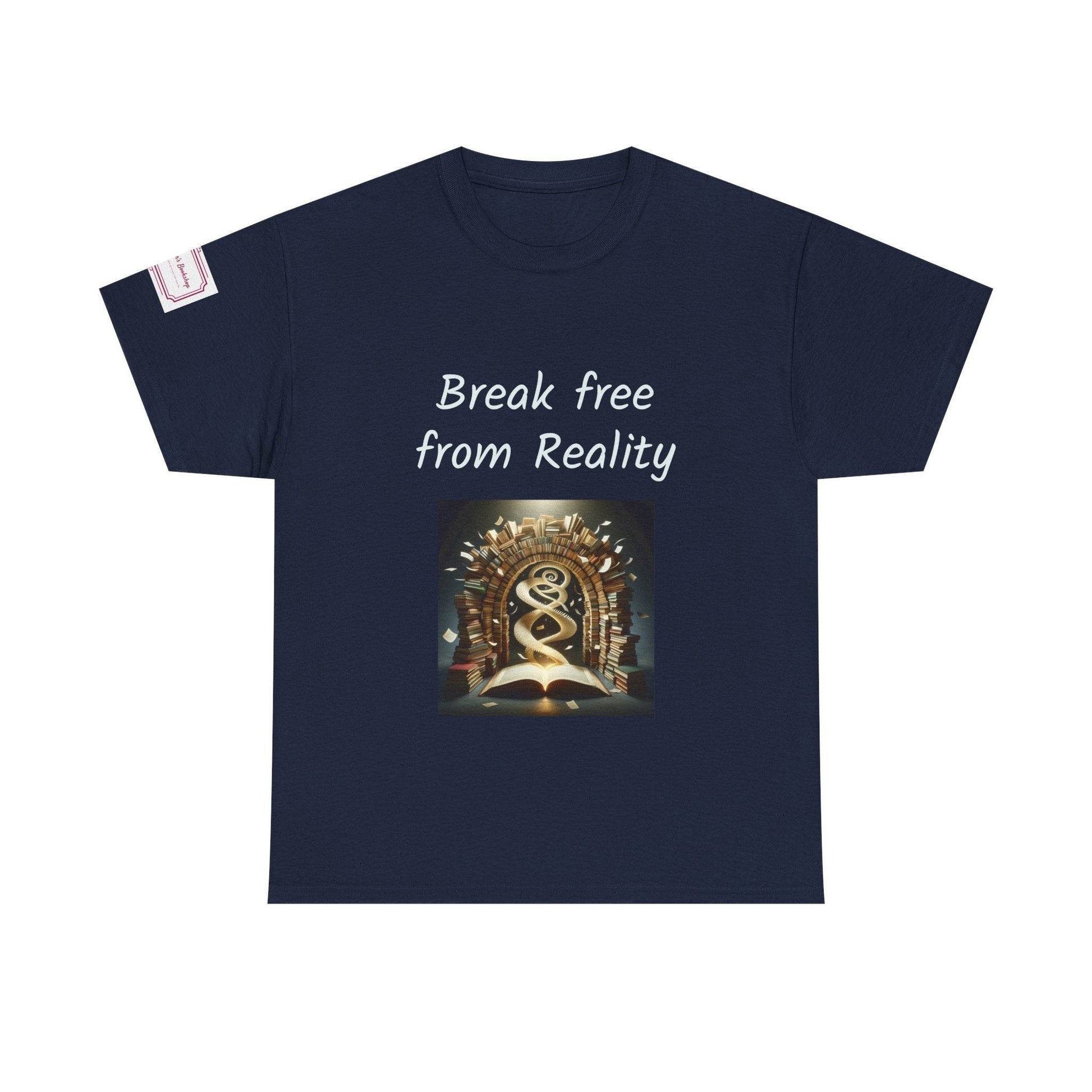 Break Free - Graphic Unisex Heavy Cotton Tee - Book Lovers - The Dreamer's Bookshop.