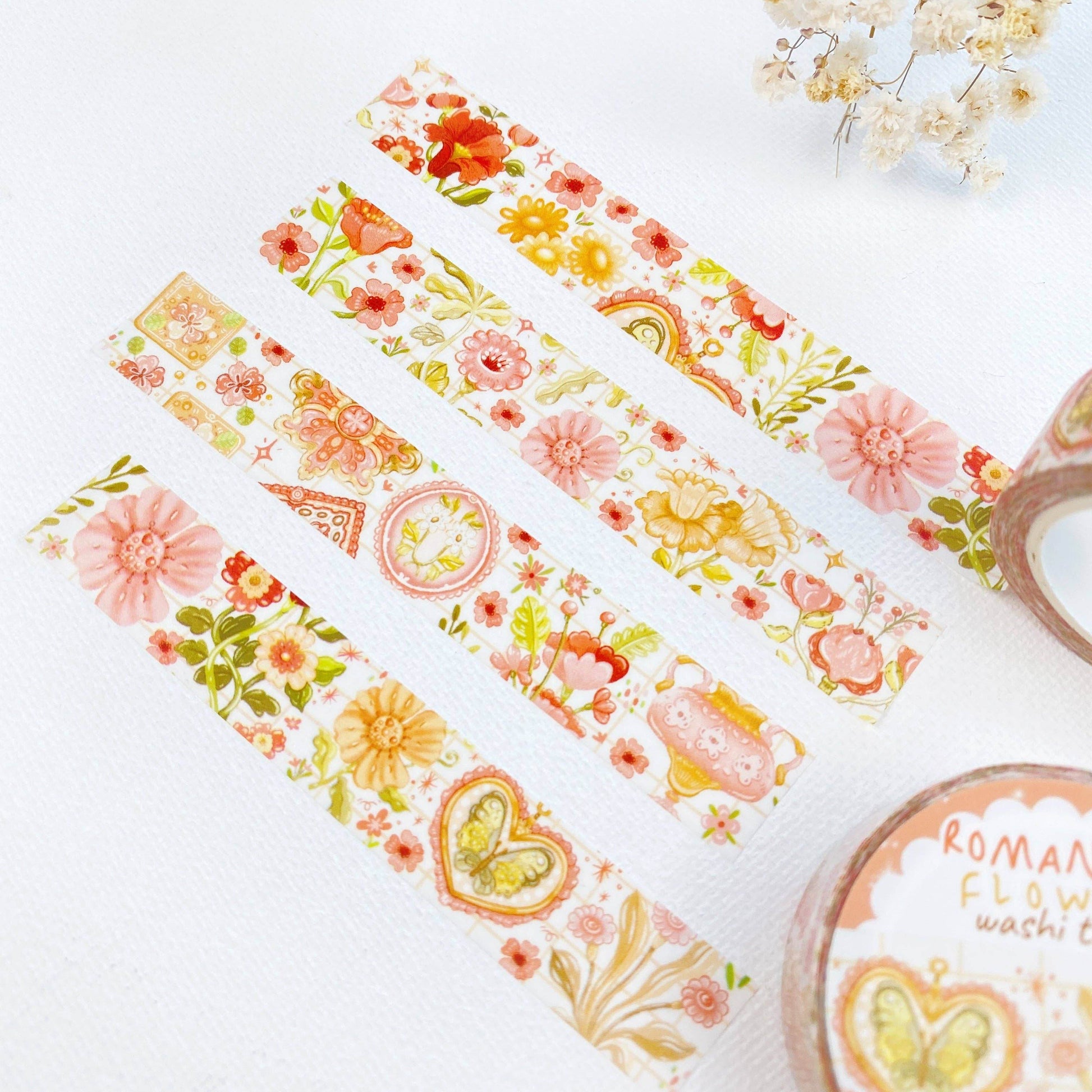 LETTOOn - Washi-tape - Romantische bloem - The Dreamer's Bookshop.