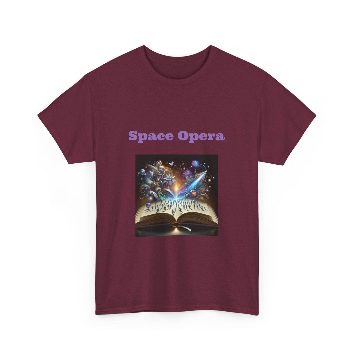 Space Opera - Graphic Tee - Unisex Heavy Cotton T-Shirt Sci-Fi Books - The Dreamer's Bookshop.