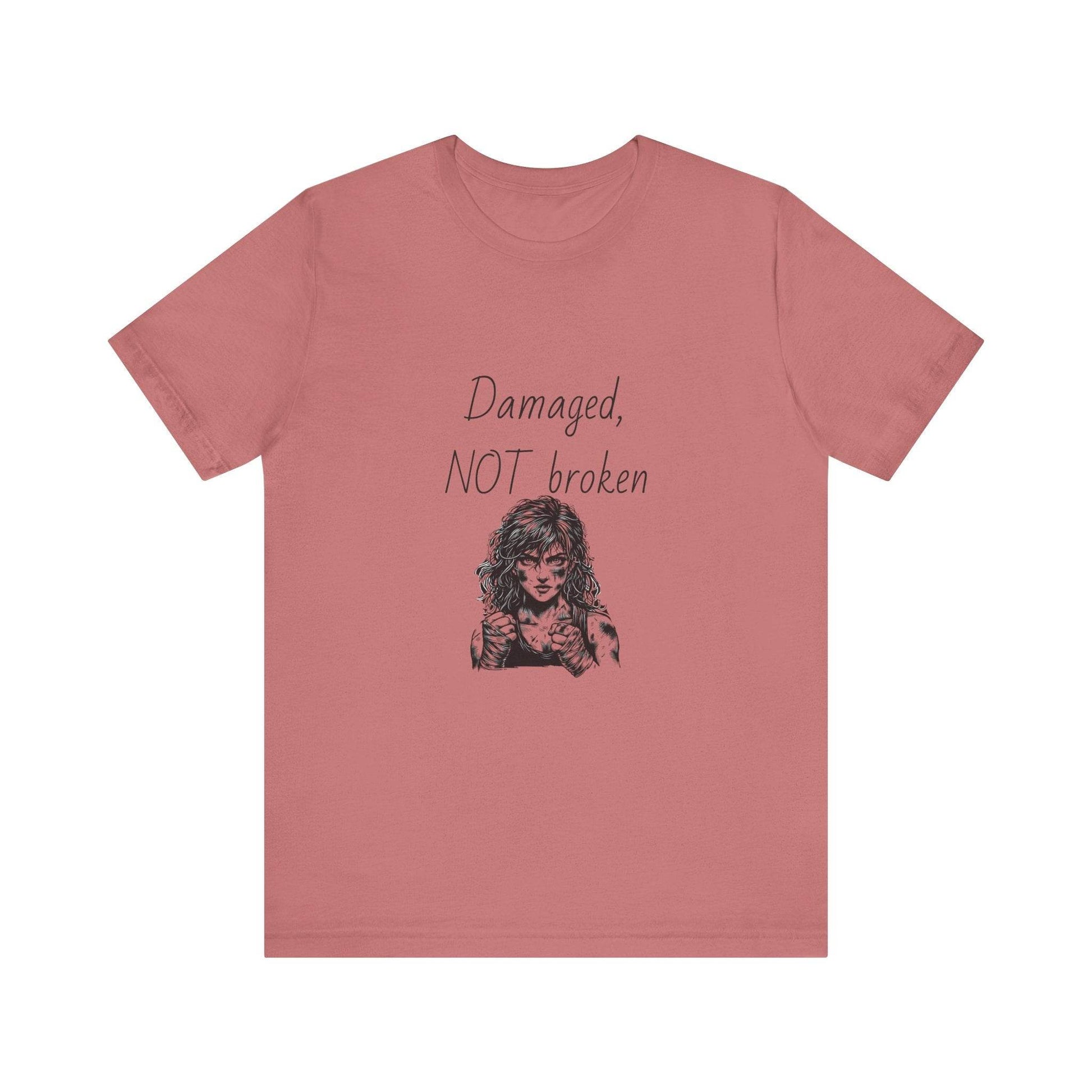 Fierce Survivor Unisex Short Sleeve Tee - Damaged, NOT broken - The Dreamer's Bookshop.