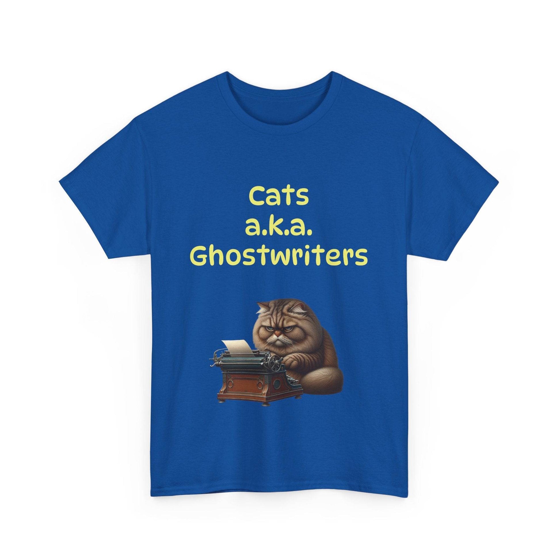Cats Ghostwriters - A Unisex Heavy Cotton Tee - Perfect for Book Lovers - The Dreamer's Bookshop.