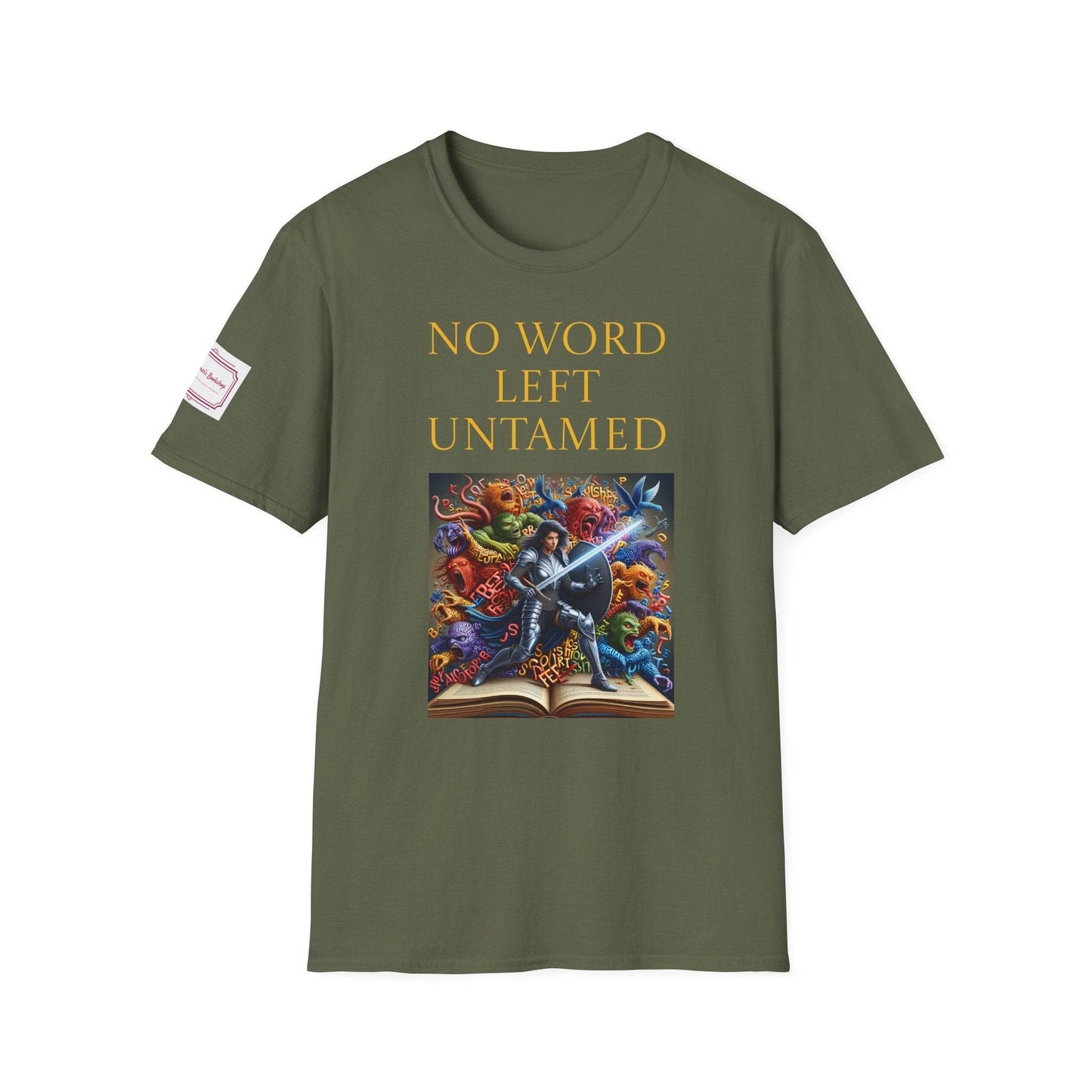 Inspirational Unisex Softstyle T-Shirt - 'No Word' Creative Design - The Dreamer's Bookshop.