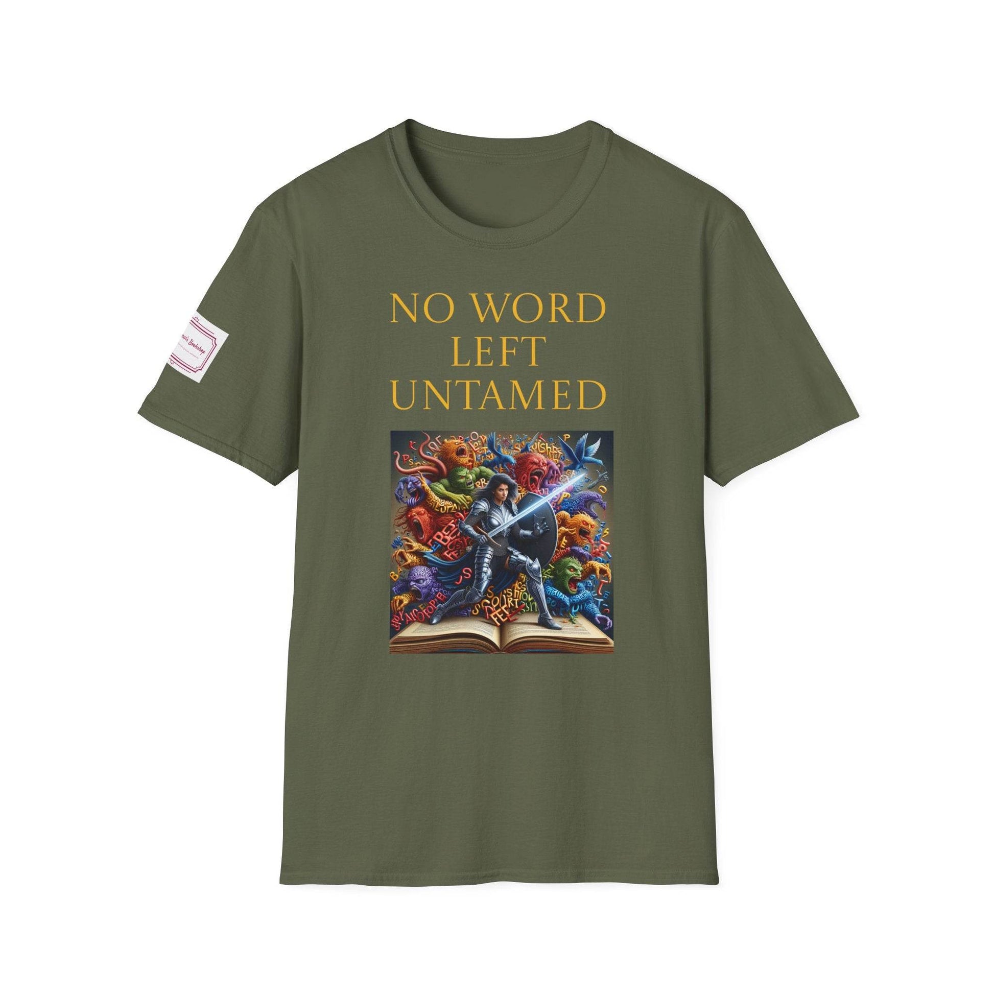 Inspirational Unisex Softstyle T-Shirt - 'No Word' Creative Design - The Dreamer's Bookshop.