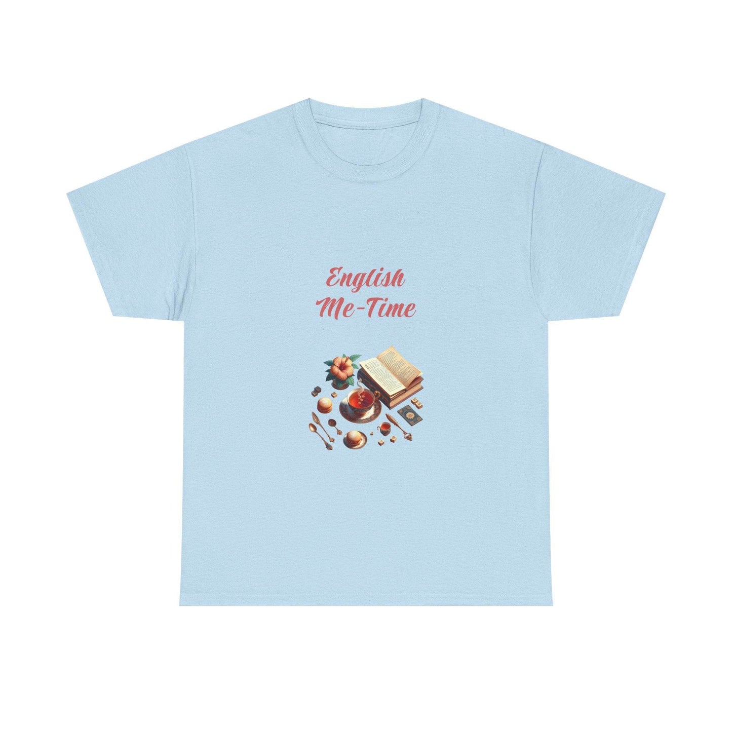 English Me-Time - Unisex Heavy Cotton Tee for Book Lovers - The Dreamer's Bookshop.