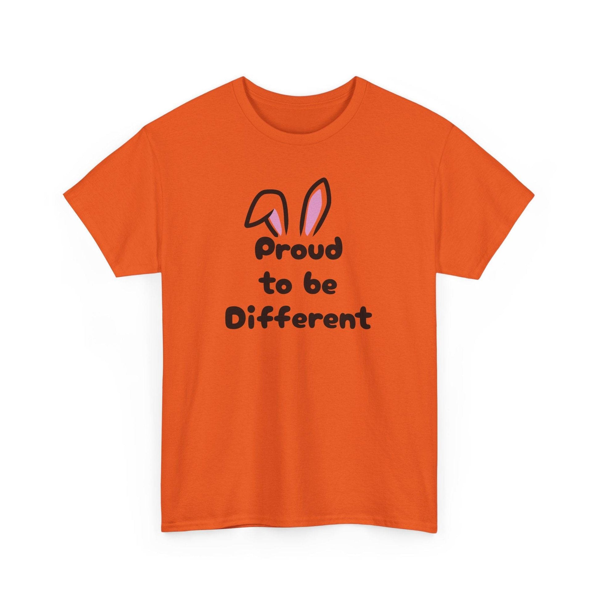 Proud to Be Different Unisex Heavy Cotton Tee - Celebrate Individuality - The Dreamer's Bookshop.