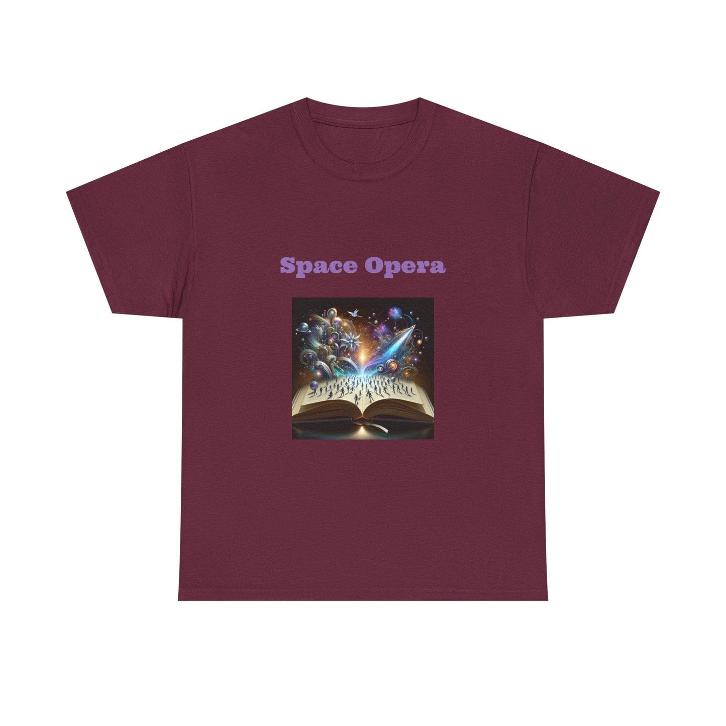 Space Opera - Graphic Tee - Unisex Heavy Cotton T-Shirt Sci-Fi Books - The Dreamer's Bookshop.