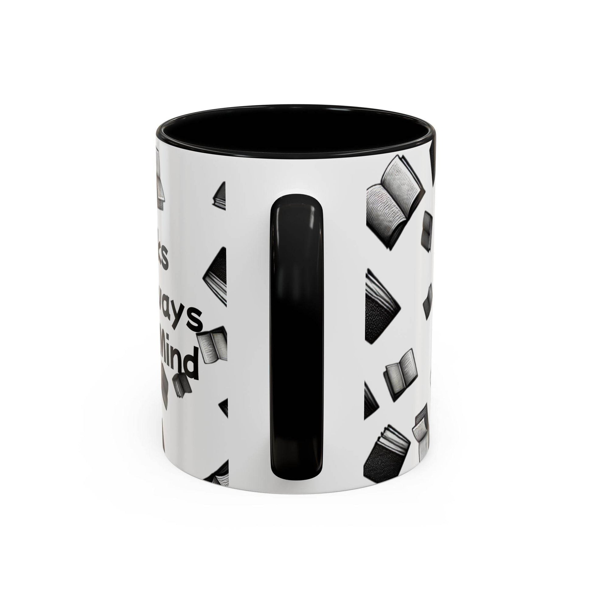 Books on My Mind Accent Coffee Mug - Perfect for Book Lovers - The Dreamer's Bookshop.